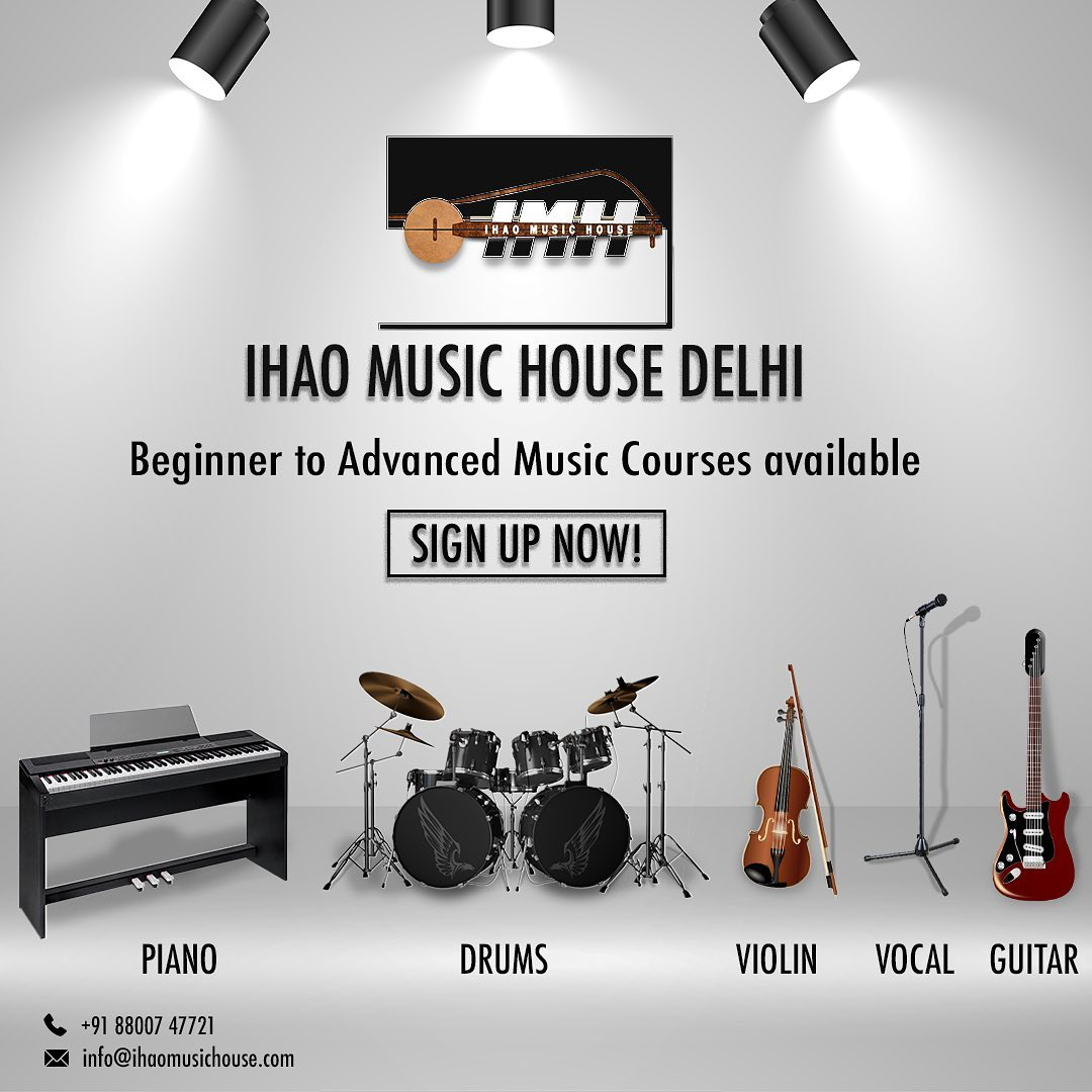 Ihao Music House Delhi Facebook ad: Chat in Messenger