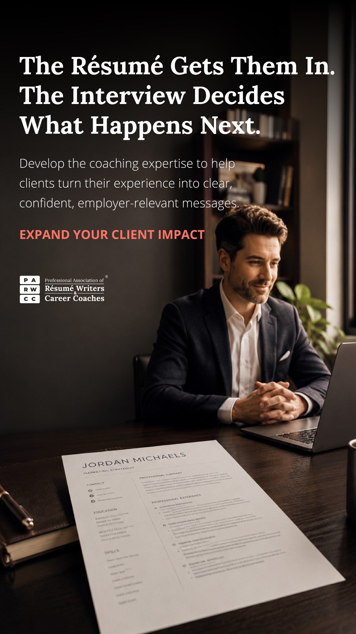 Professional Association of Resume Writers & Career Coaches Facebook ad: Master the Modern Interview