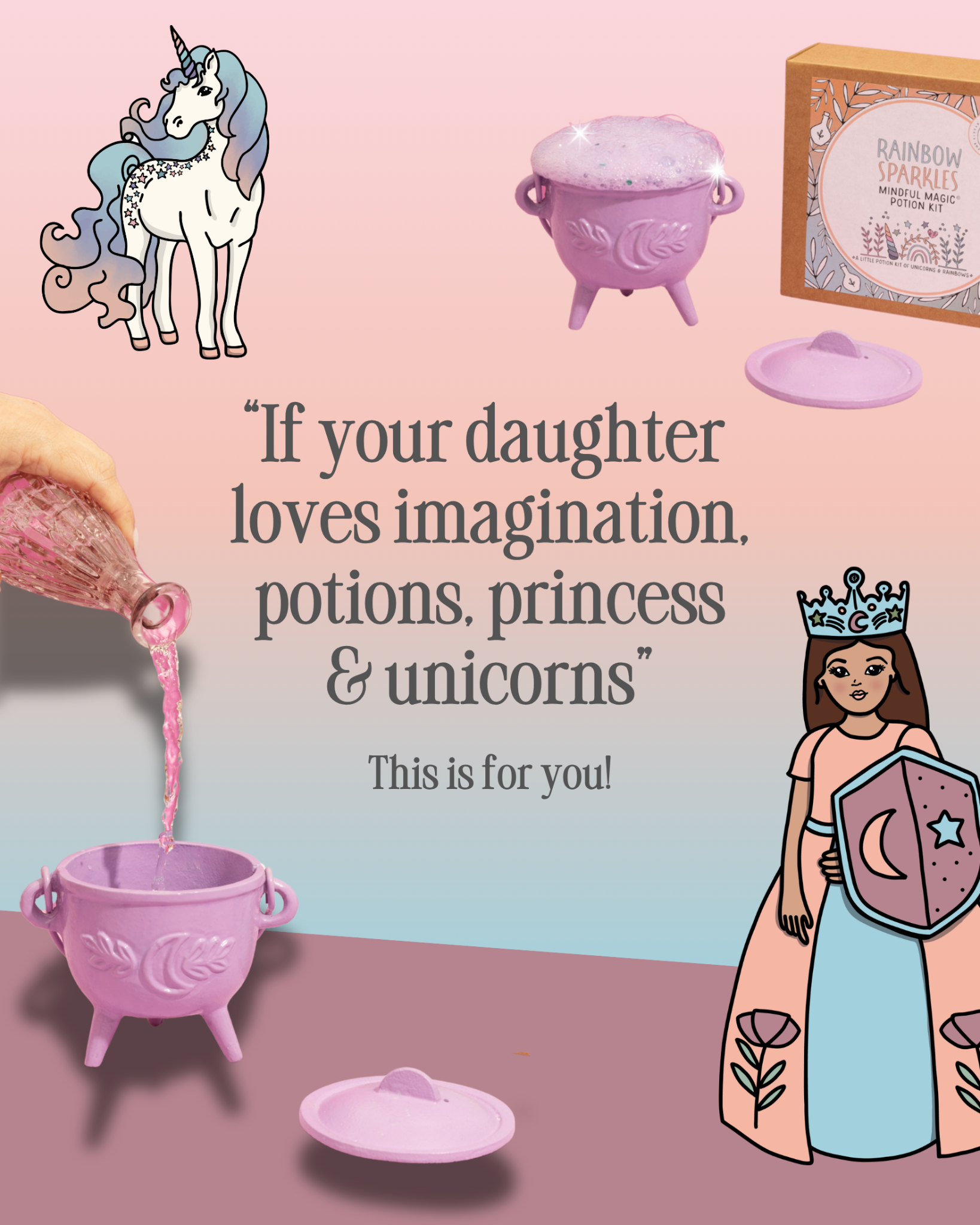 The Little Potion Co Facebook ad: Mindful Magic potion kits
