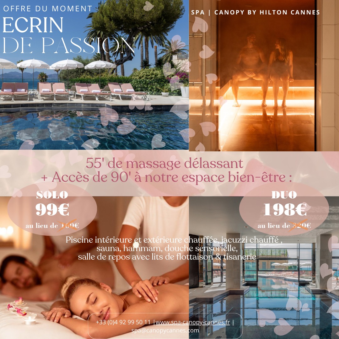SPA Canopy Cannes Facebook ad: SPA Canopy By Hilton - Cannes: spa à Cannes - Planity