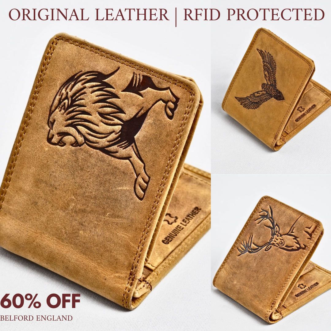 The Leather Shop Facebook ad: FLAT 60% OFF