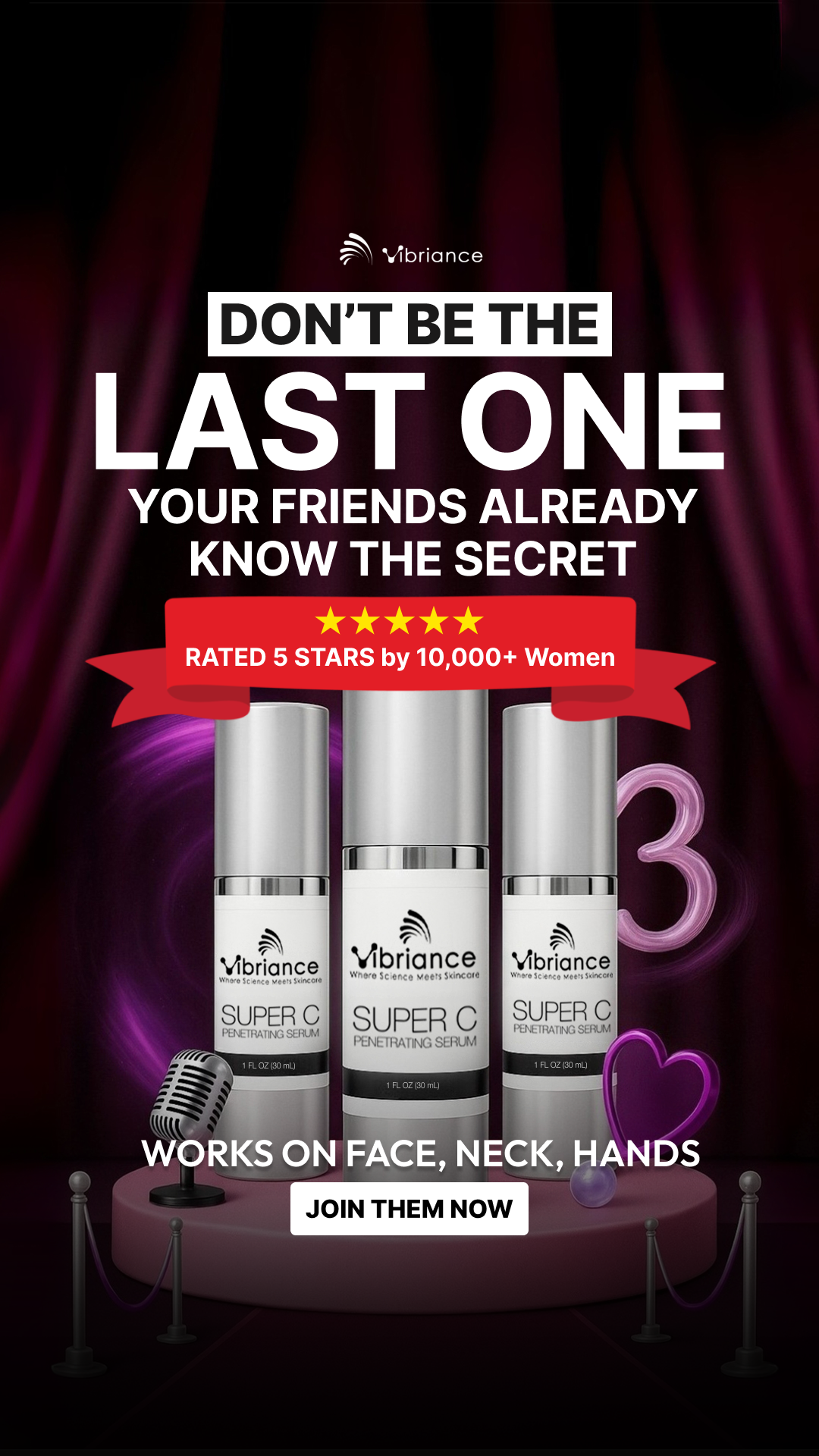 Vibriance Super C Serum Facebook ad