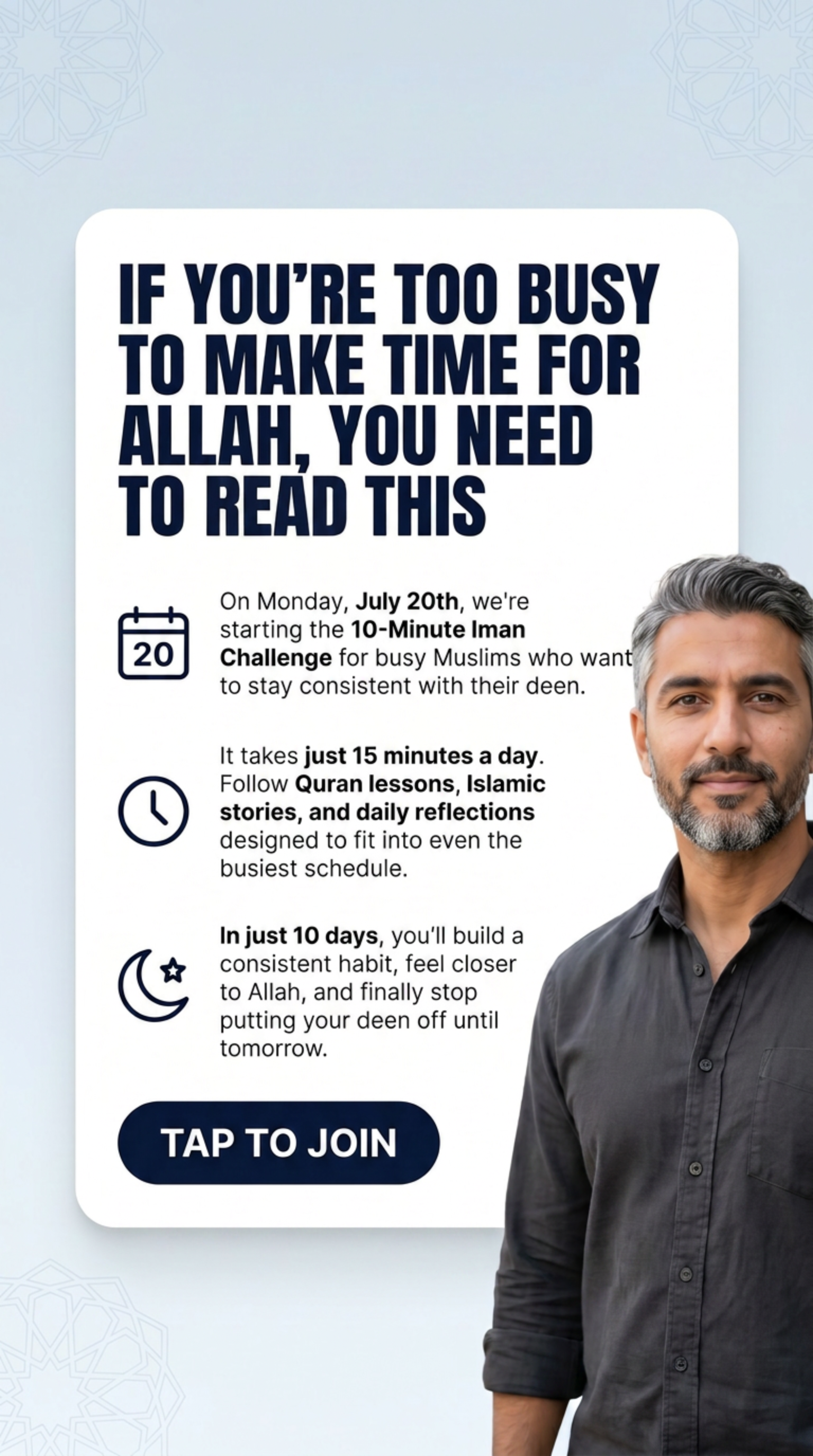 Imam Advice Daily Facebook ad