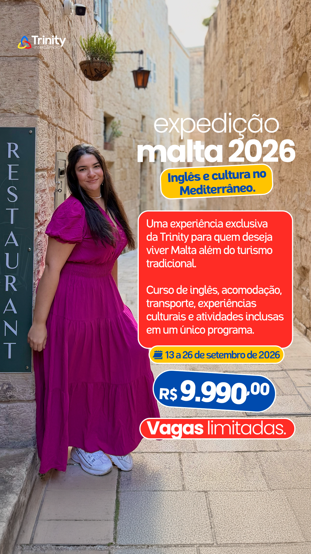 Trinity Intercâmbio Facebook ad
