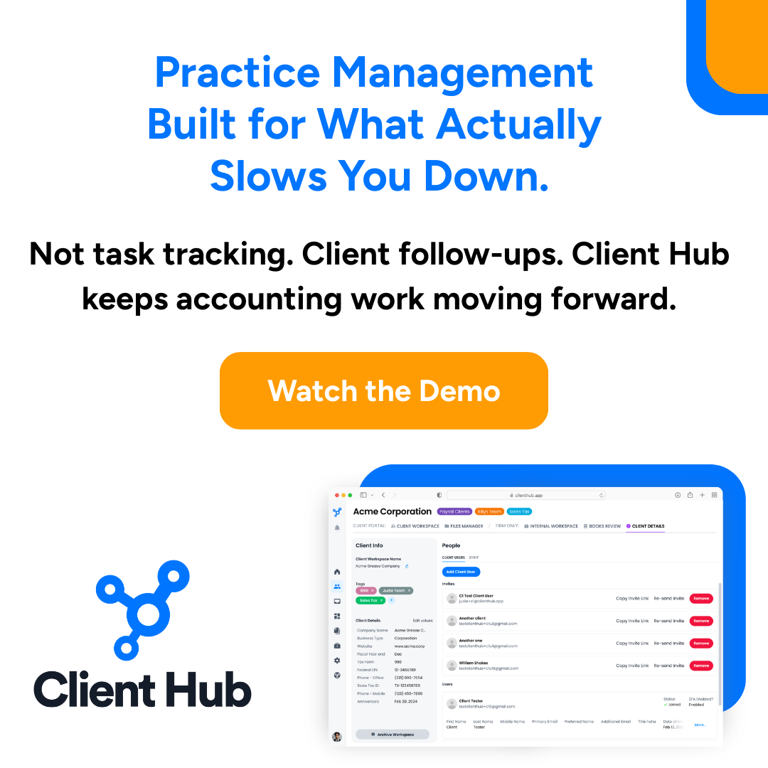 Client Hub Facebook ad from May 21, 2026