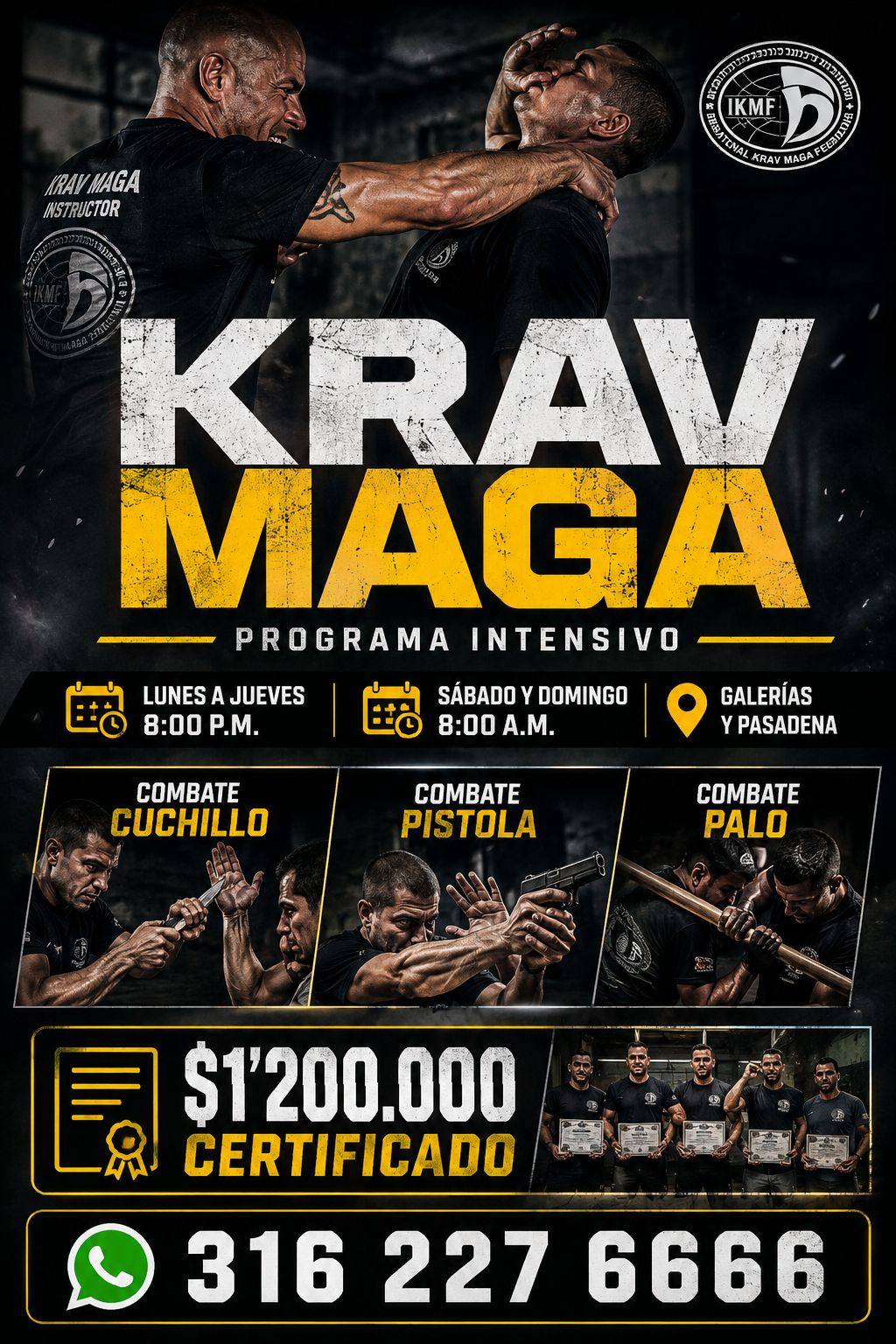 KRAV MAGA Federation Colombia IKMF / Cursos niveles Certificación. Facebook ad