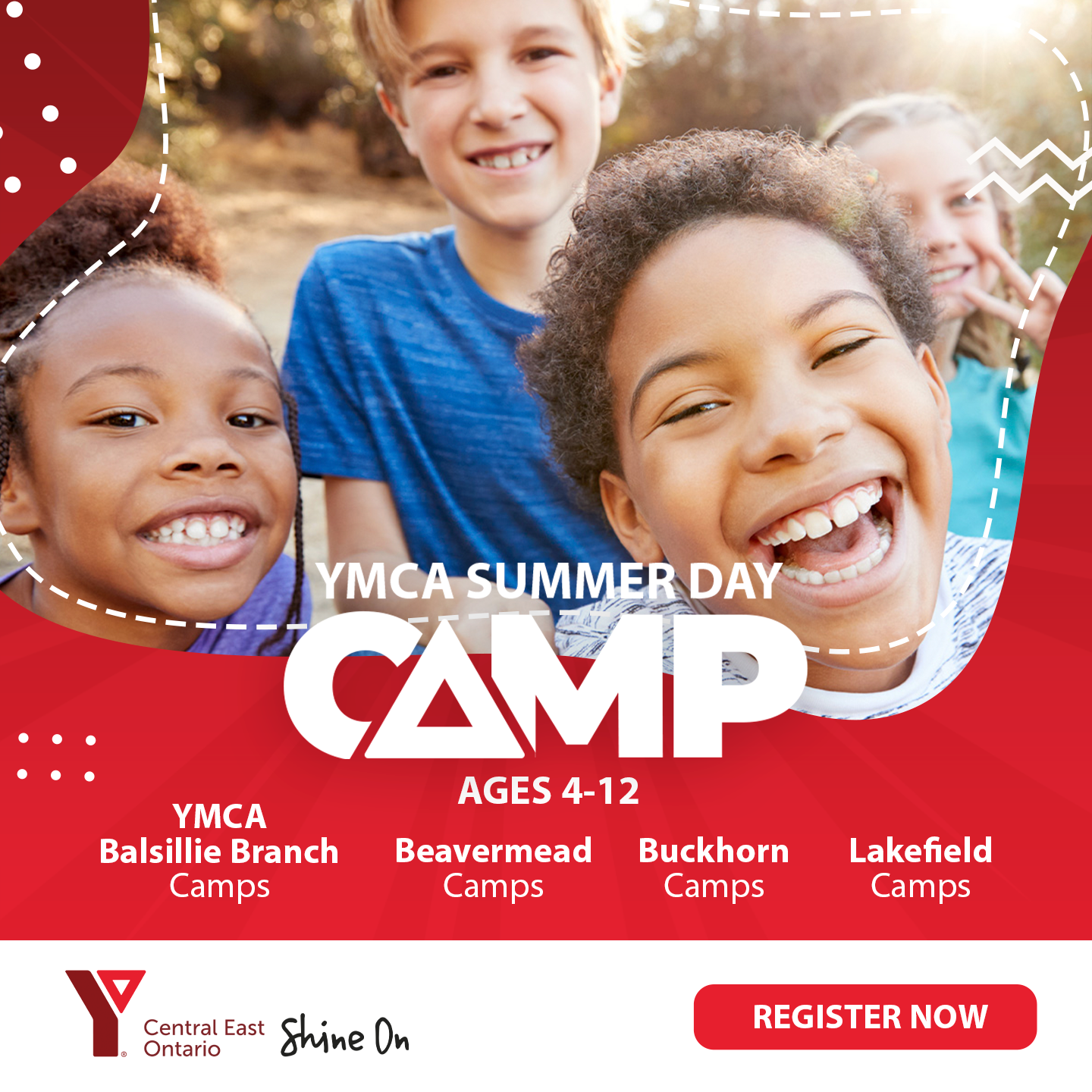 YMCA of Central East Ontario Facebook ad: YMCA Summer Camp Registration is OPEN!