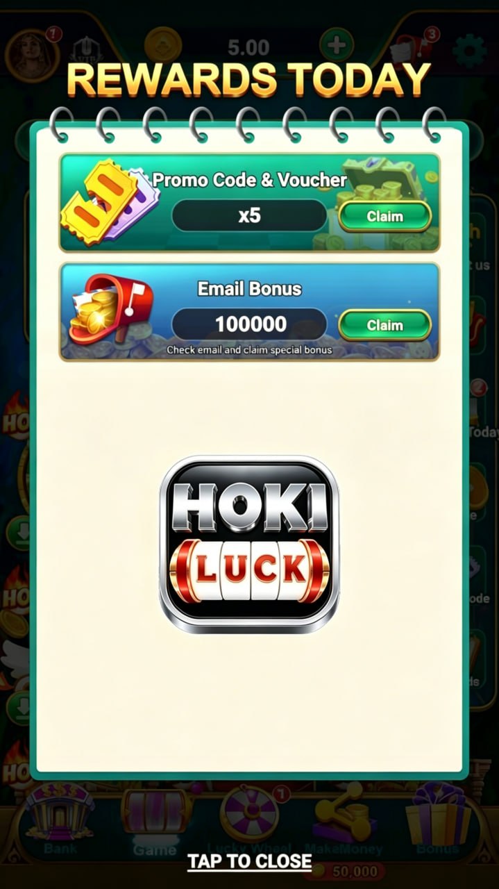 Hongtriftmershu Rogifli Facebook ad: HokiLuck - Slot Gacor & Jackpot Naga Emas