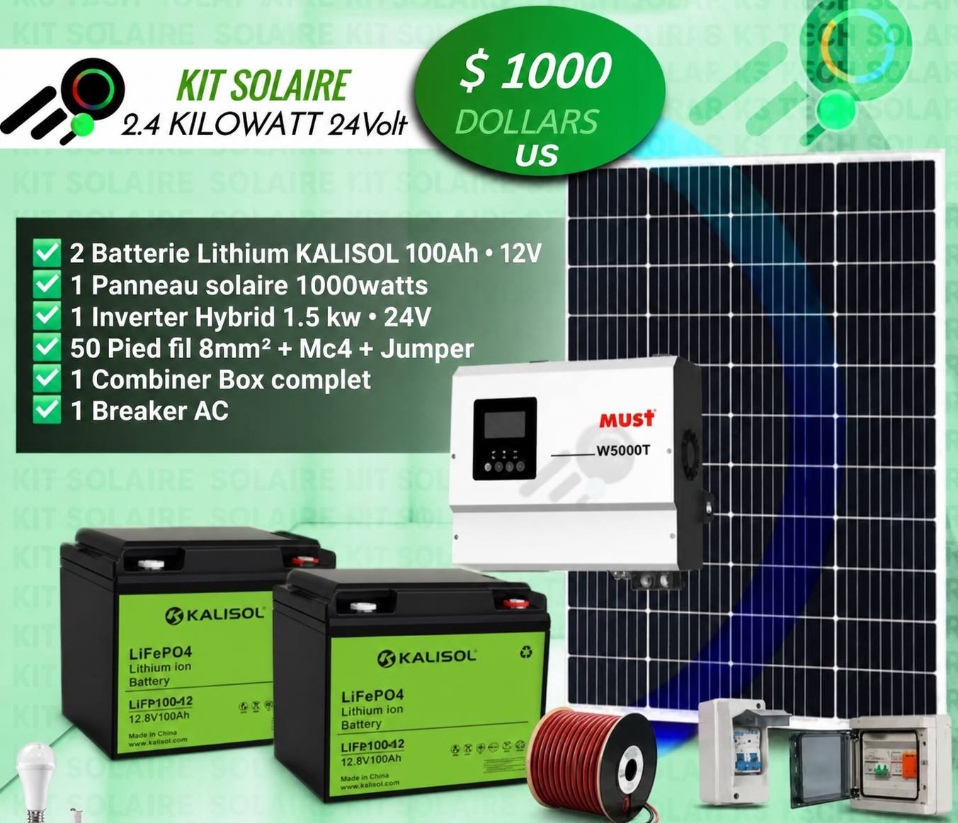 Energie Plus Facebook ad: Kit solaire Dispo.