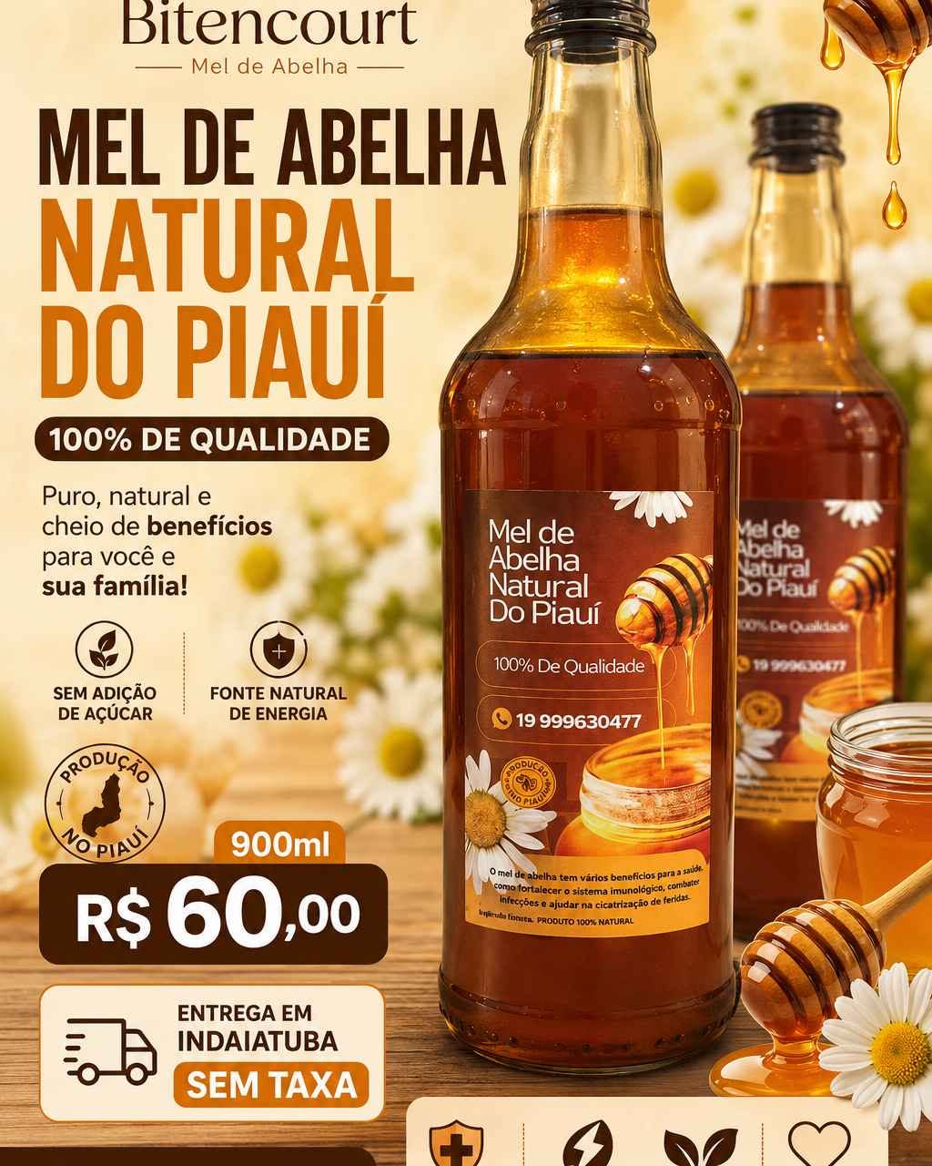 Lairton Bitencourt Facebook ad: MEL PURO DO PIAUÍ