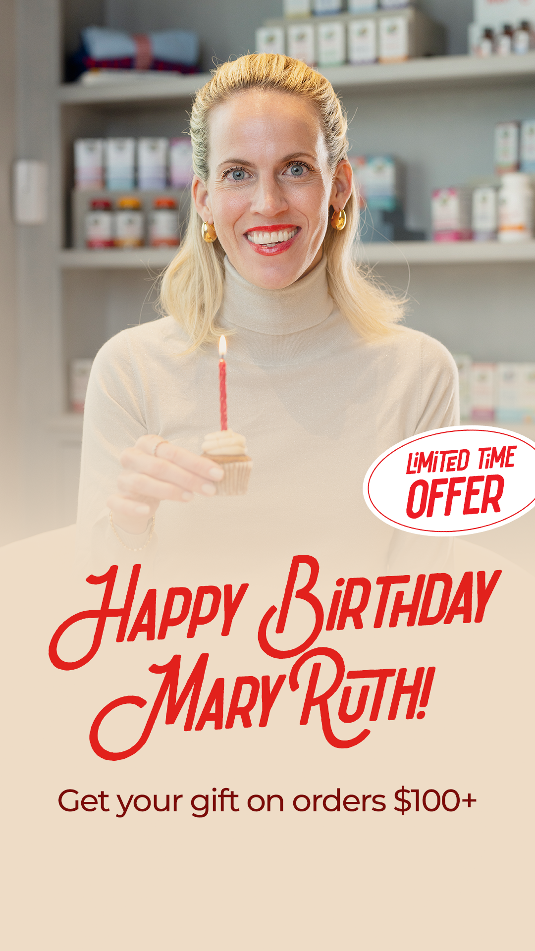 MaryRuth's Facebook ad