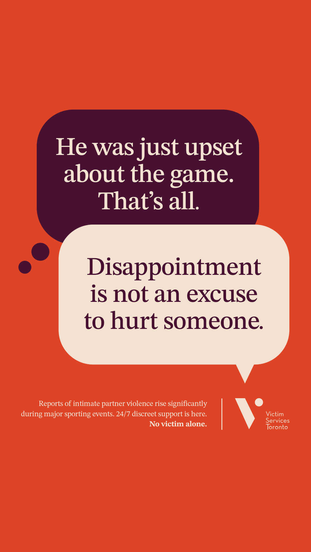 Victim Services Facebook ad