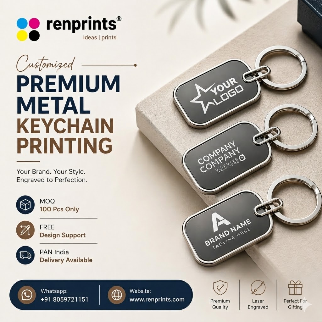 Renprints.com Facebook ad: Turn Keychains into Brand Promotions!