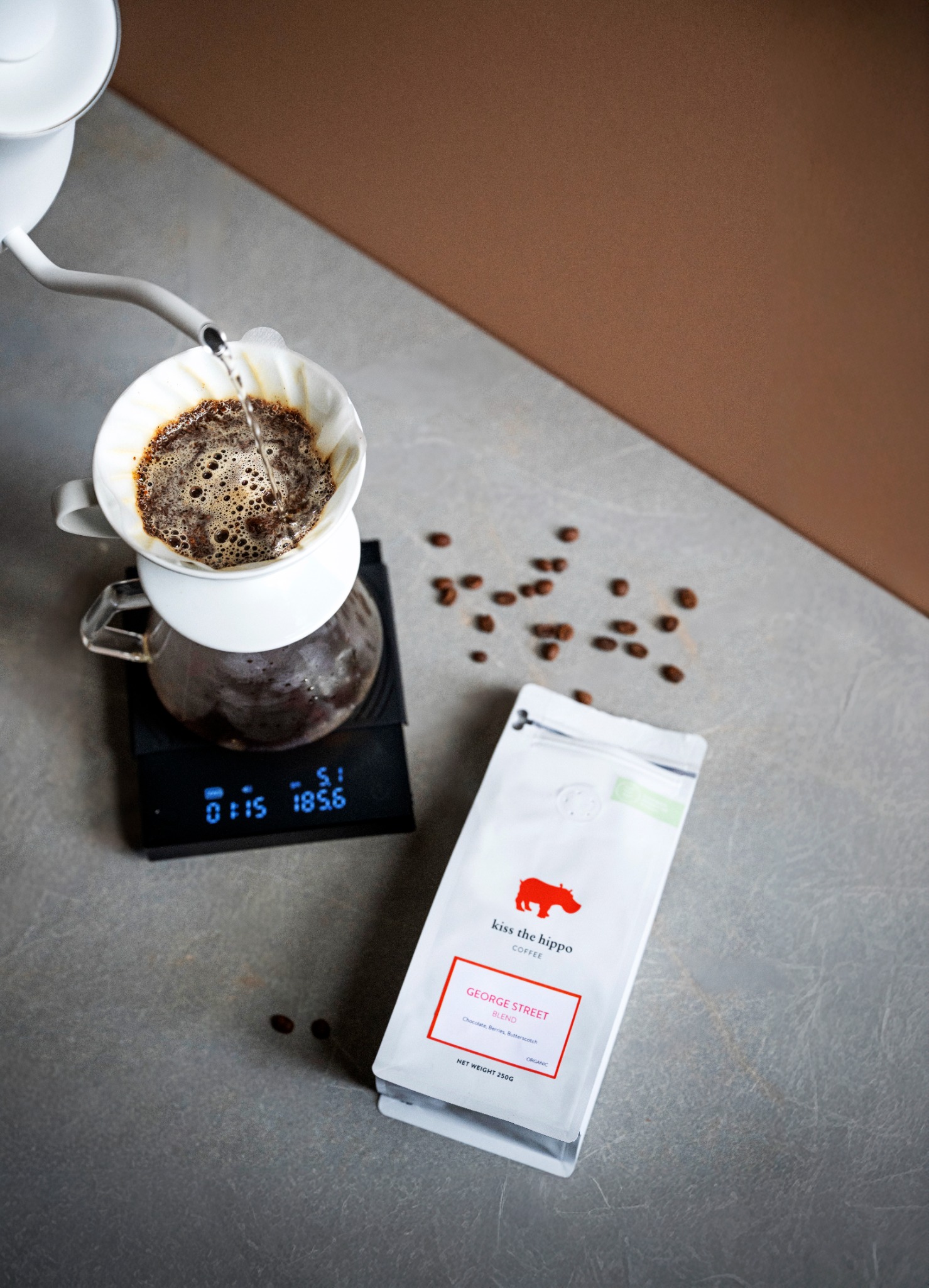 Kiss the Hippo Coffee Facebook ad