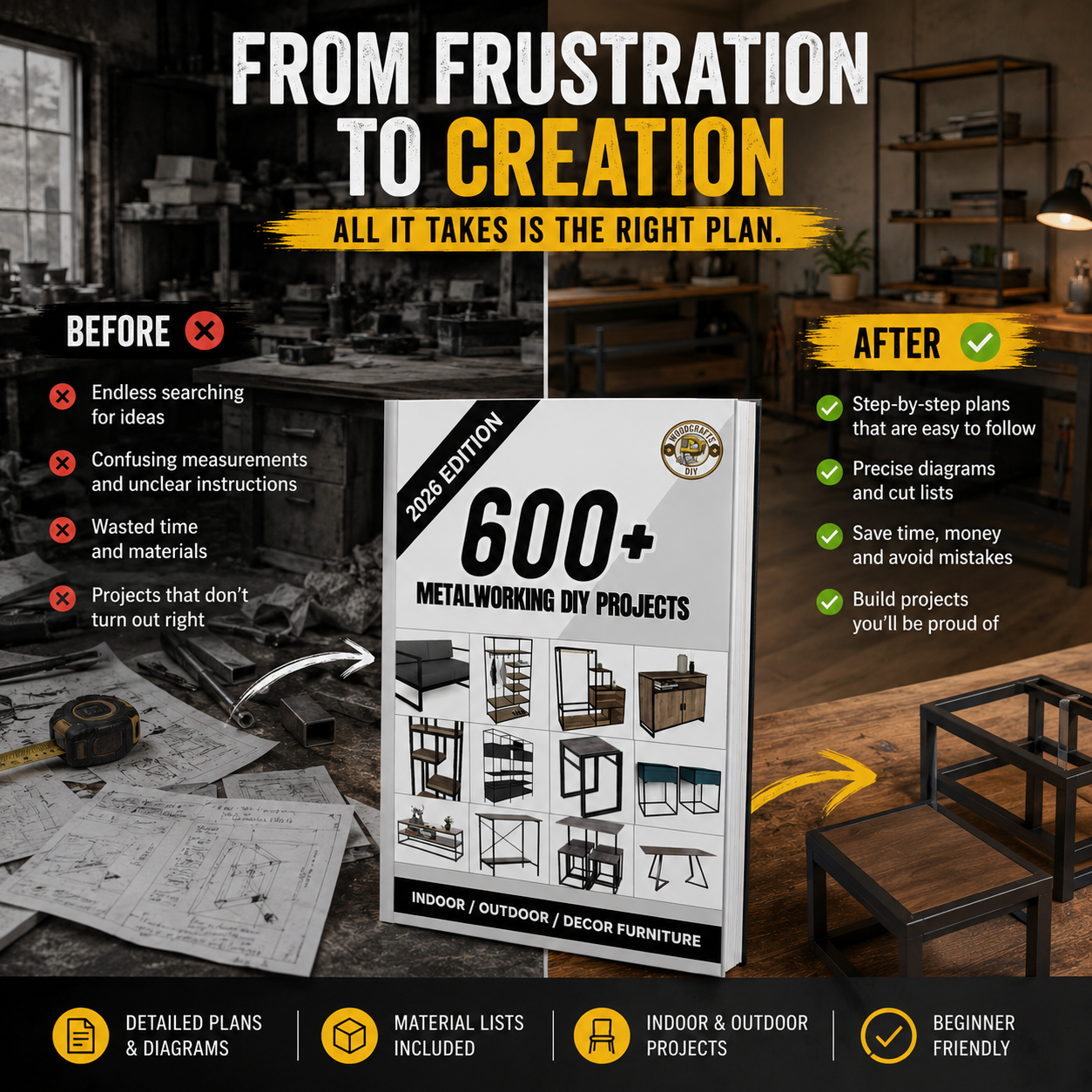 WoodCrafts DIY Facebook ad