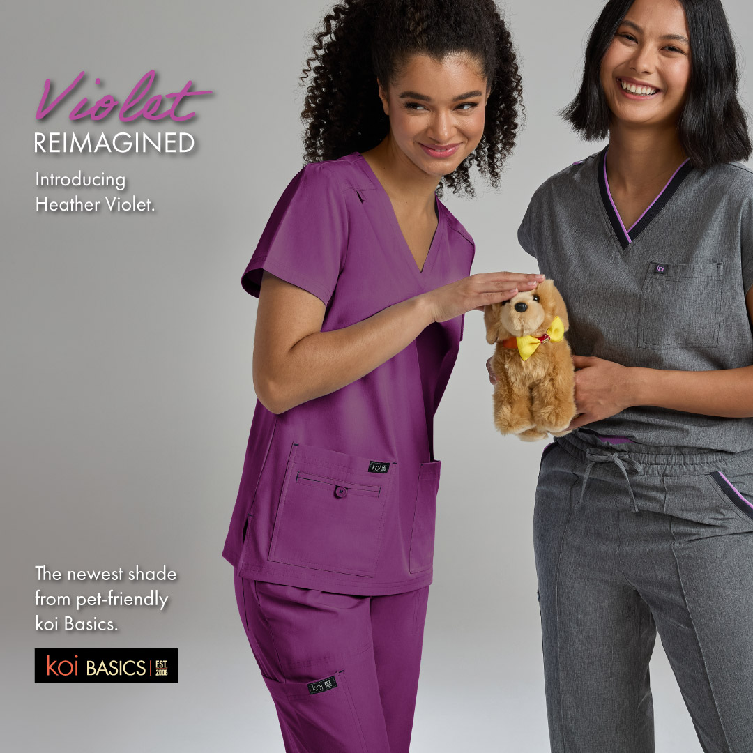 koi Designer Scrubs Facebook ad