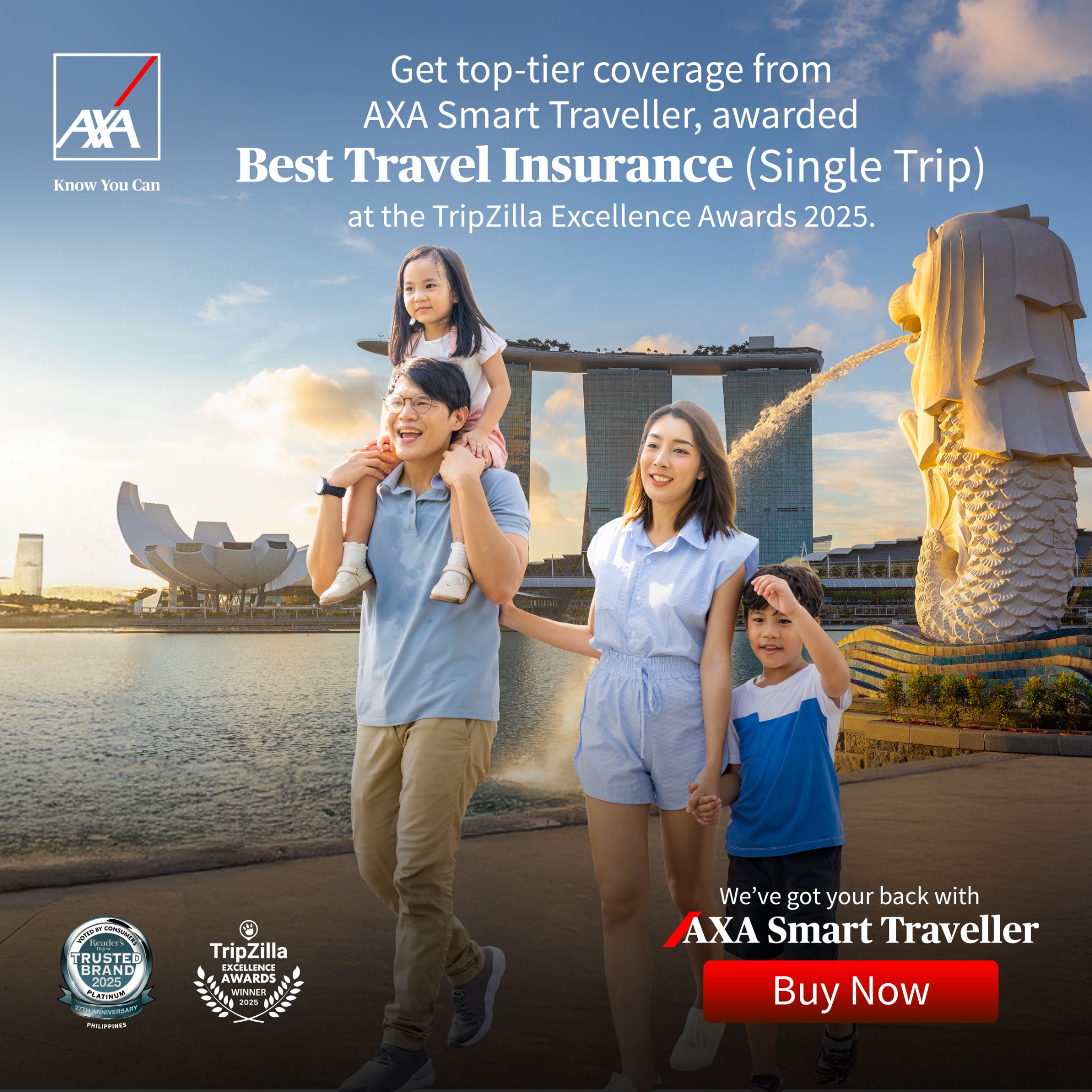 AXA Philippines Facebook ad from Jul 1, 2026