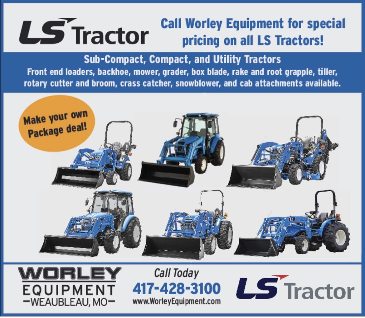 Worley Farm and Lawn Equipment Facebook ad from Jan 12, 2024