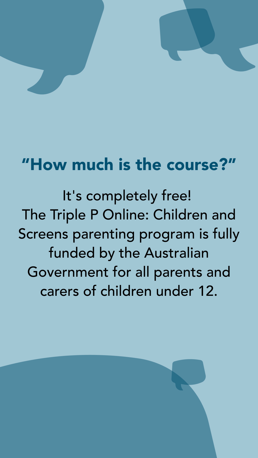 Triple P - Positive Parenting Program Facebook ad