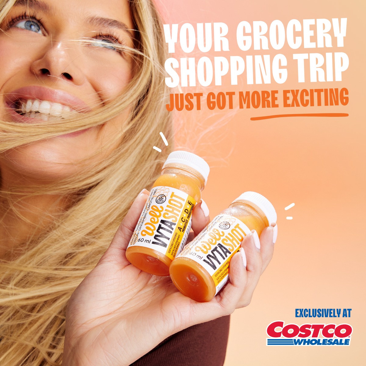 Well Juices Facebook ad: Your shopping trip just got more exciting