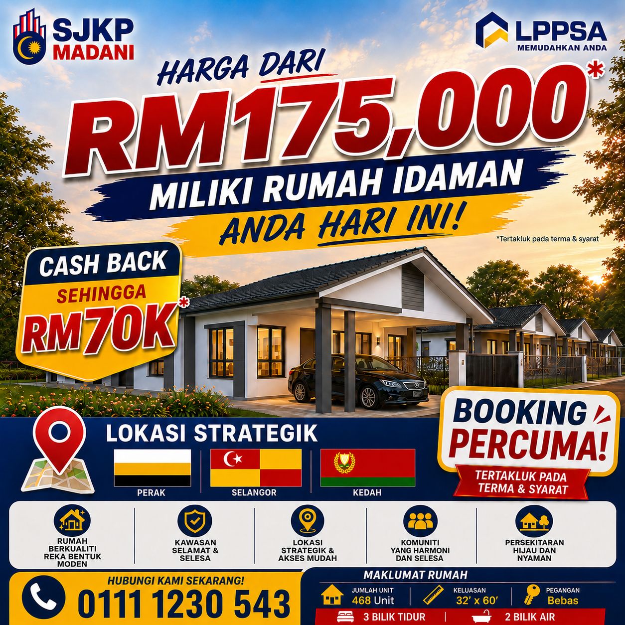 Rumah Murah Perak Facebook ad: BOOING FREE