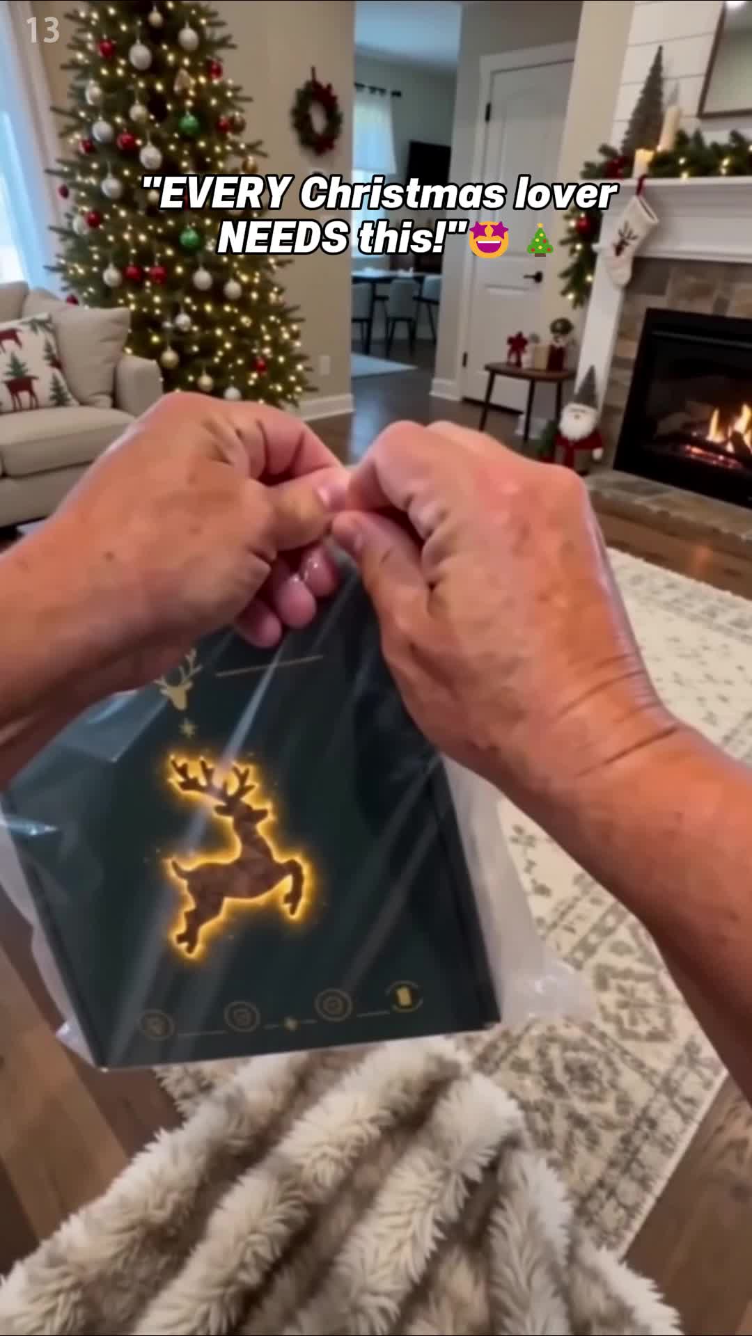 Bonneidea Facebook ad: Illuminez votre intérieur pour Noël