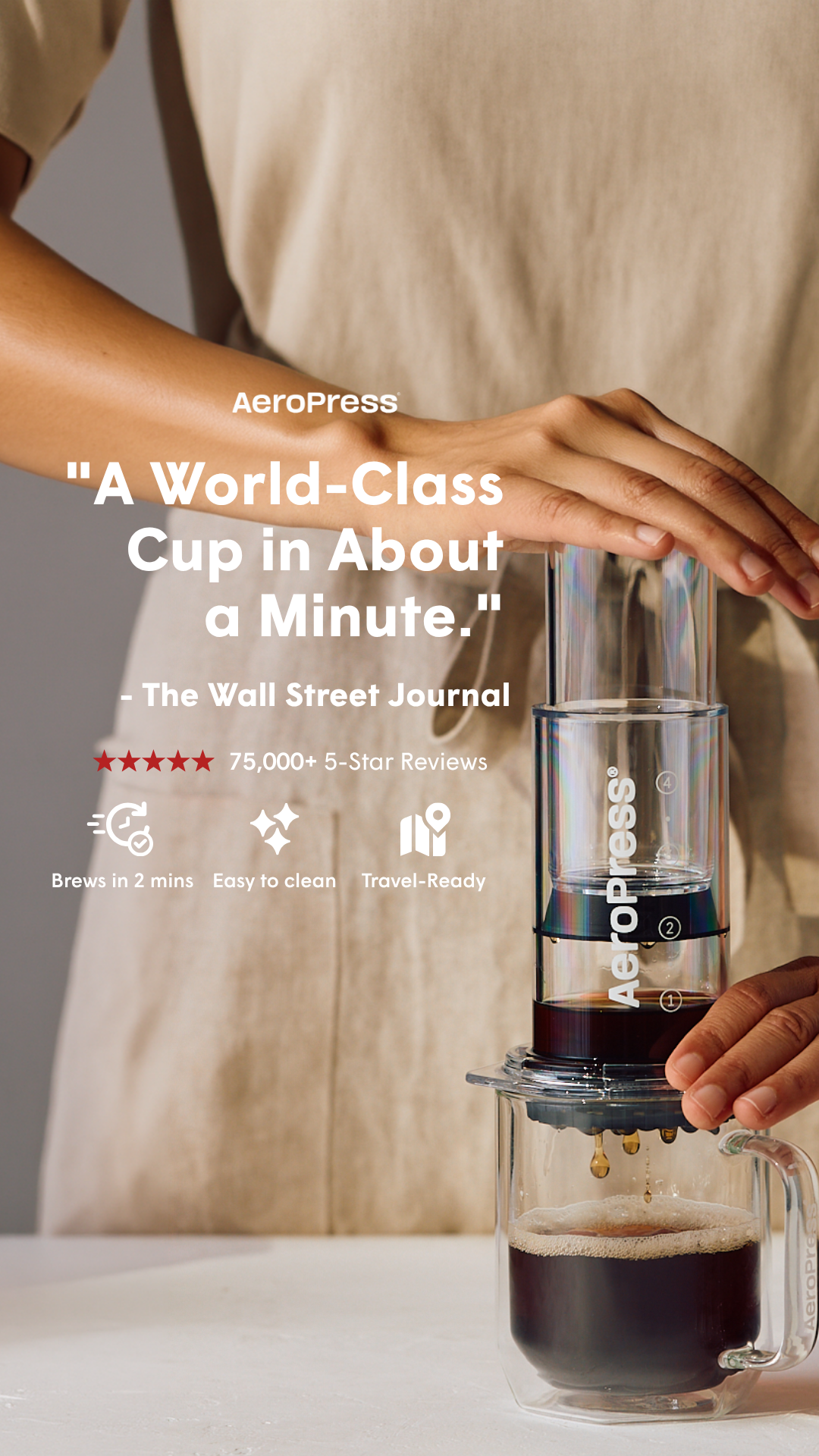AeroPress Facebook ad