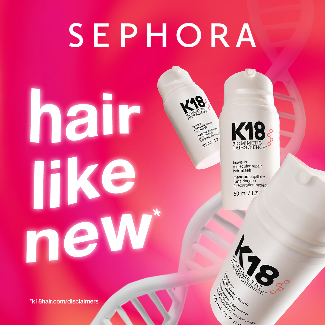 K18 Hair Facebook ad