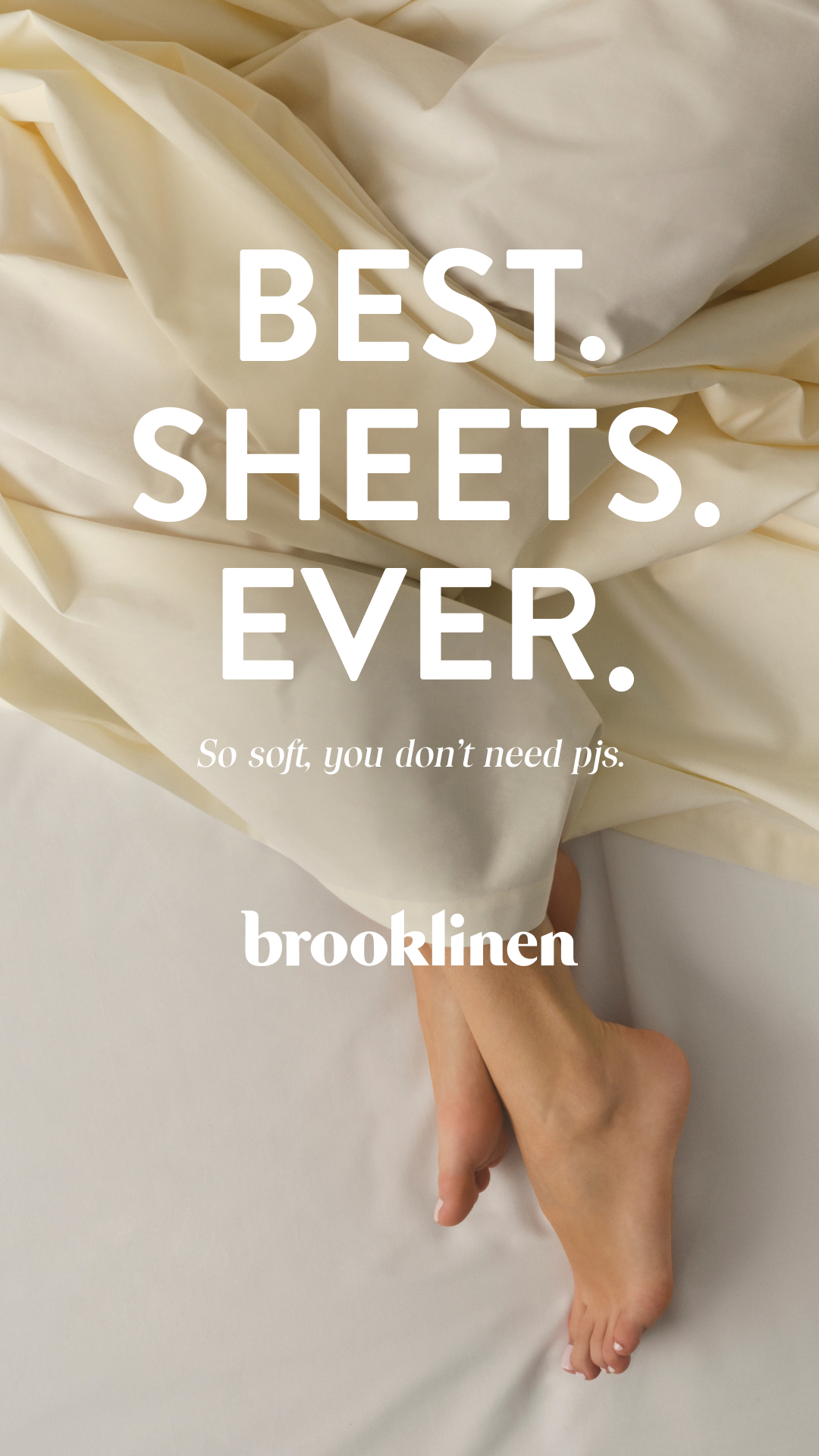 Brooklinen Facebook ad: So #@#$ing Soft Sheets