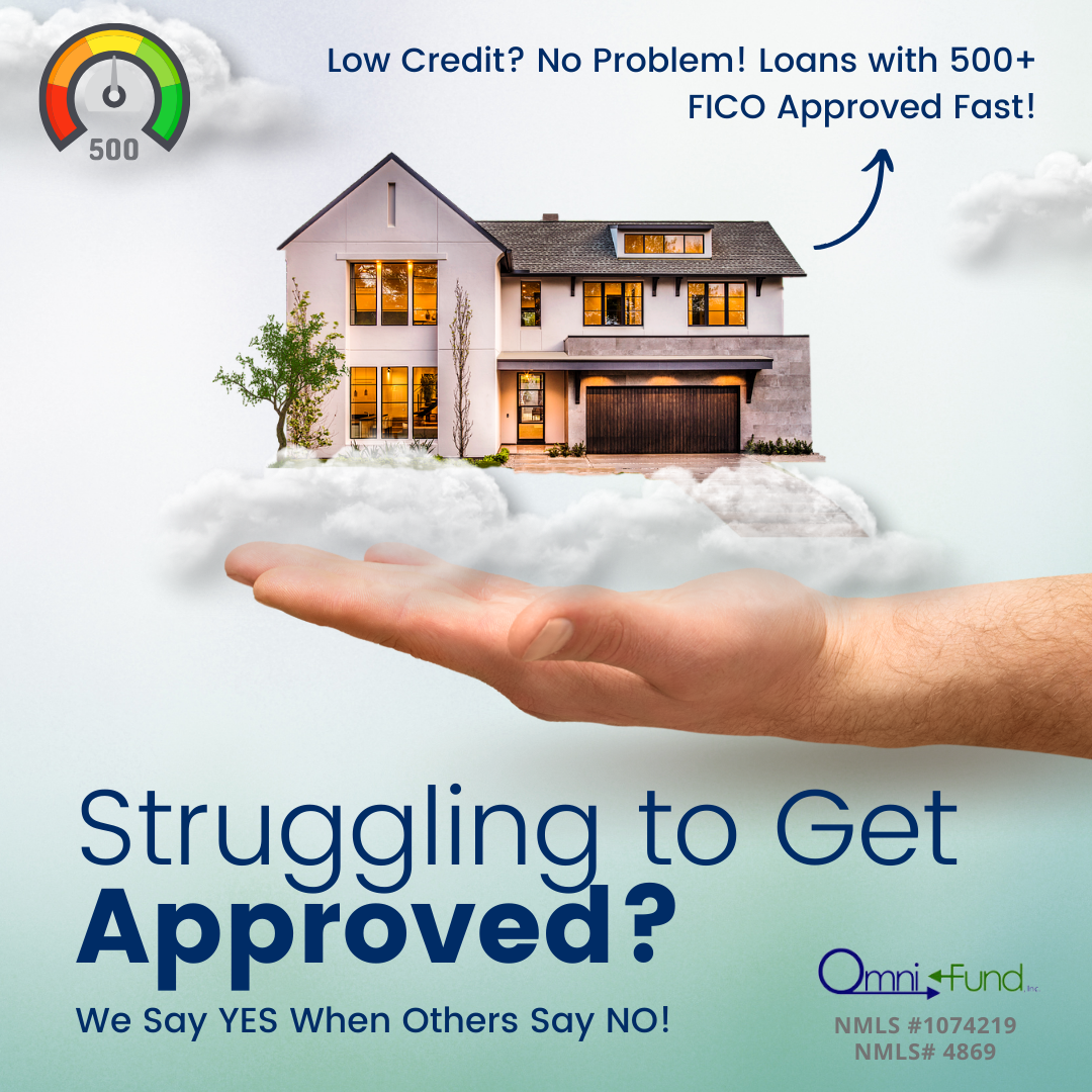 Omni Fund Direct Lender Facebook ad: Turned Down Due to Credit? We Approve FICO 500 and Up!