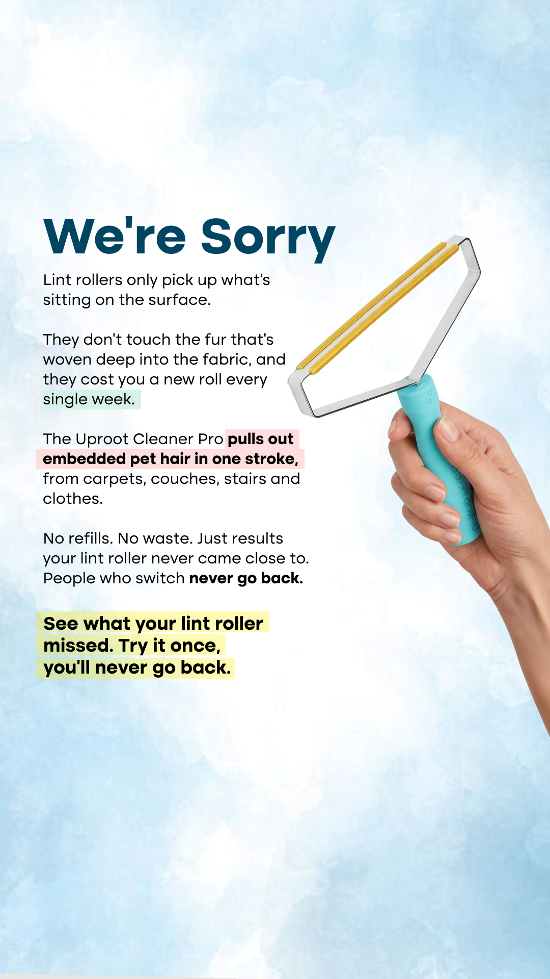 Uproot Clean Facebook ad