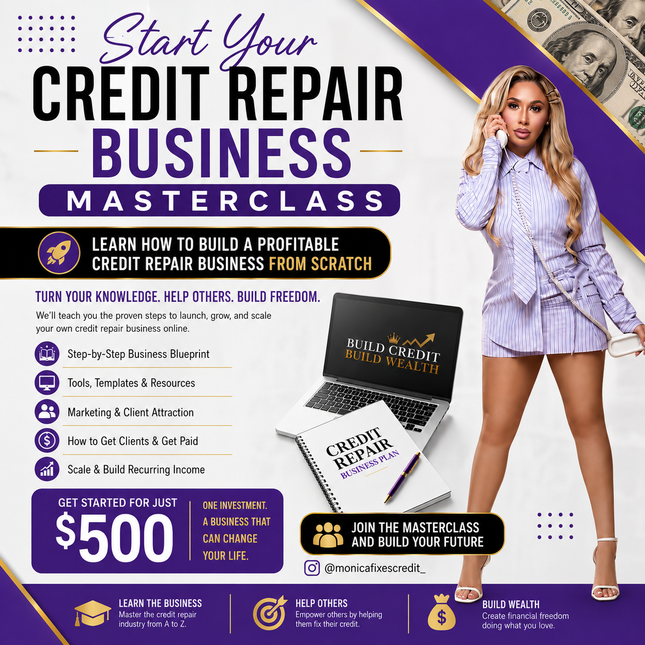 Clean Slate Solutions LLC Facebook ad: Build Your Credit Repair Business | Live Masterclass