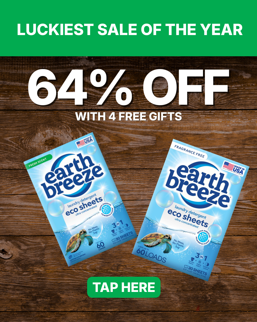 Earth Breeze Facebook ad