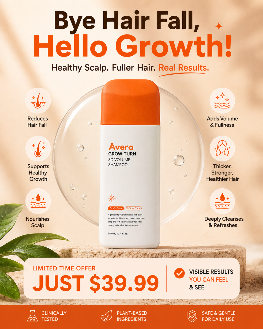 Avera Hair Care Facebook ad