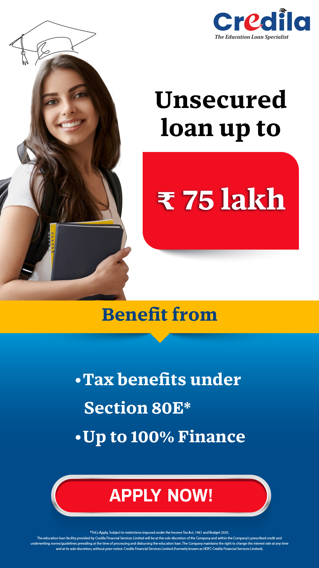 Credila Financial Services Limited Facebook ad