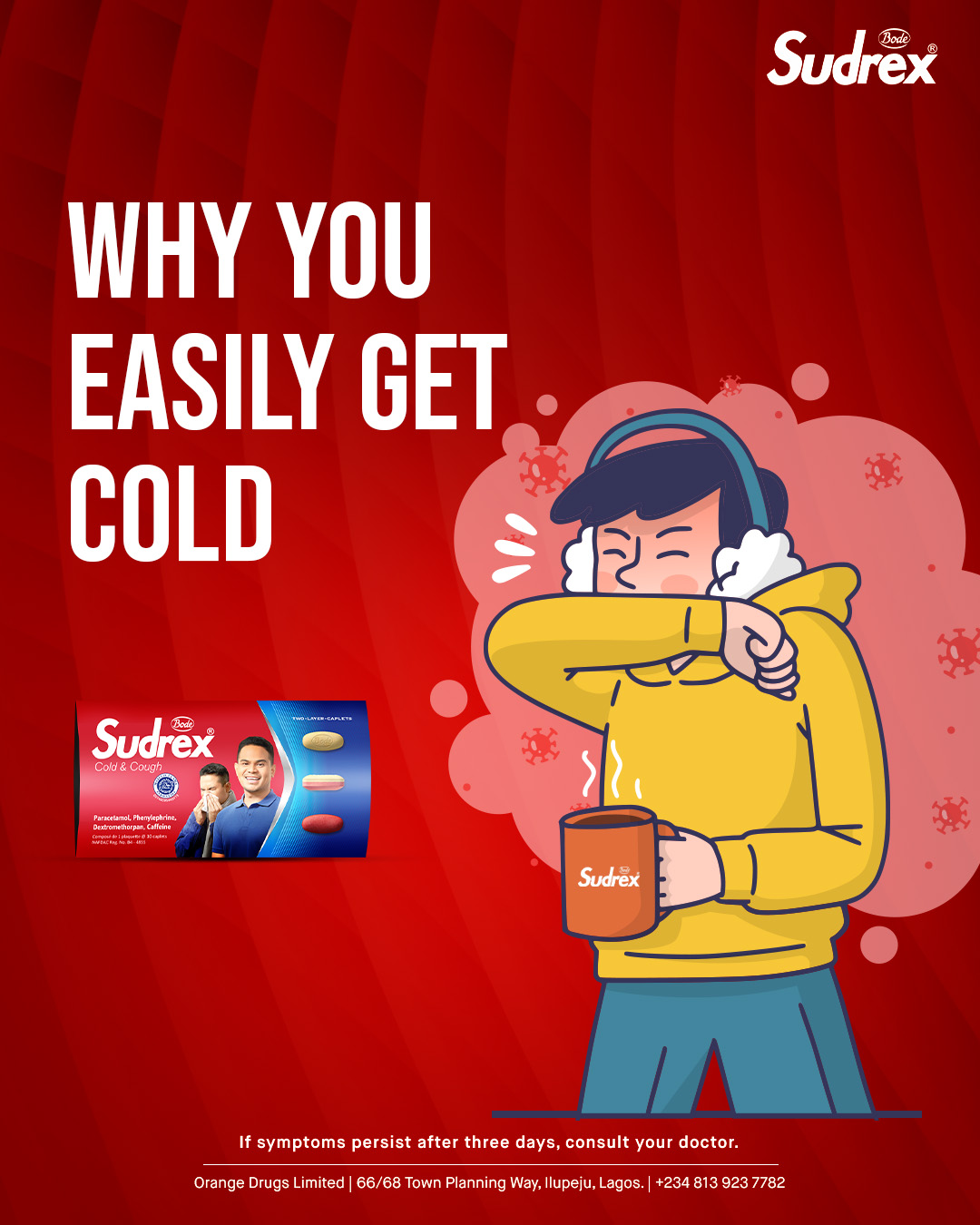 Sudrex Nigeria Facebook ad: We catch cold easily due to