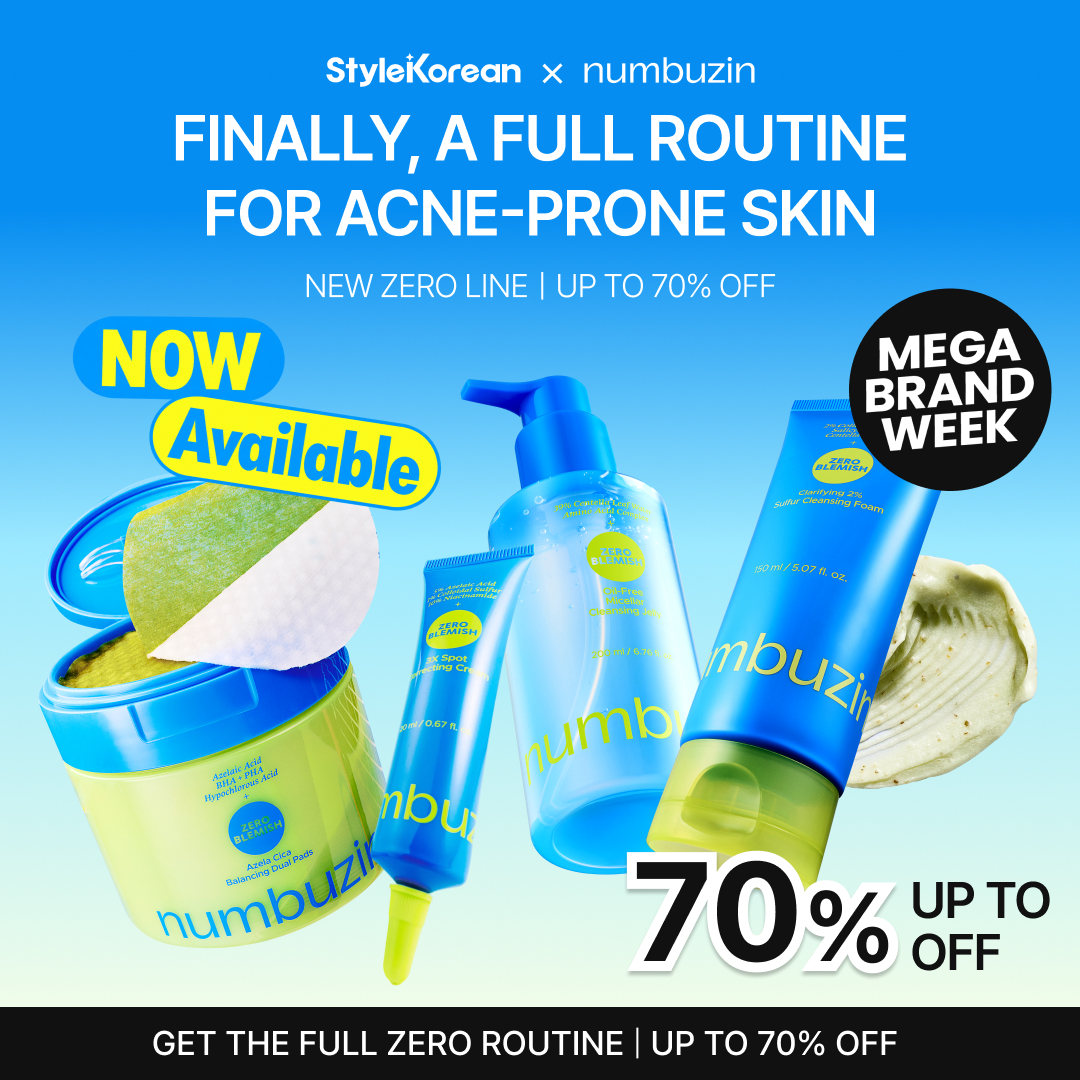 StyleKorean Facebook ad: Zero Blemish Launch Sale, Up to 70% OFF
