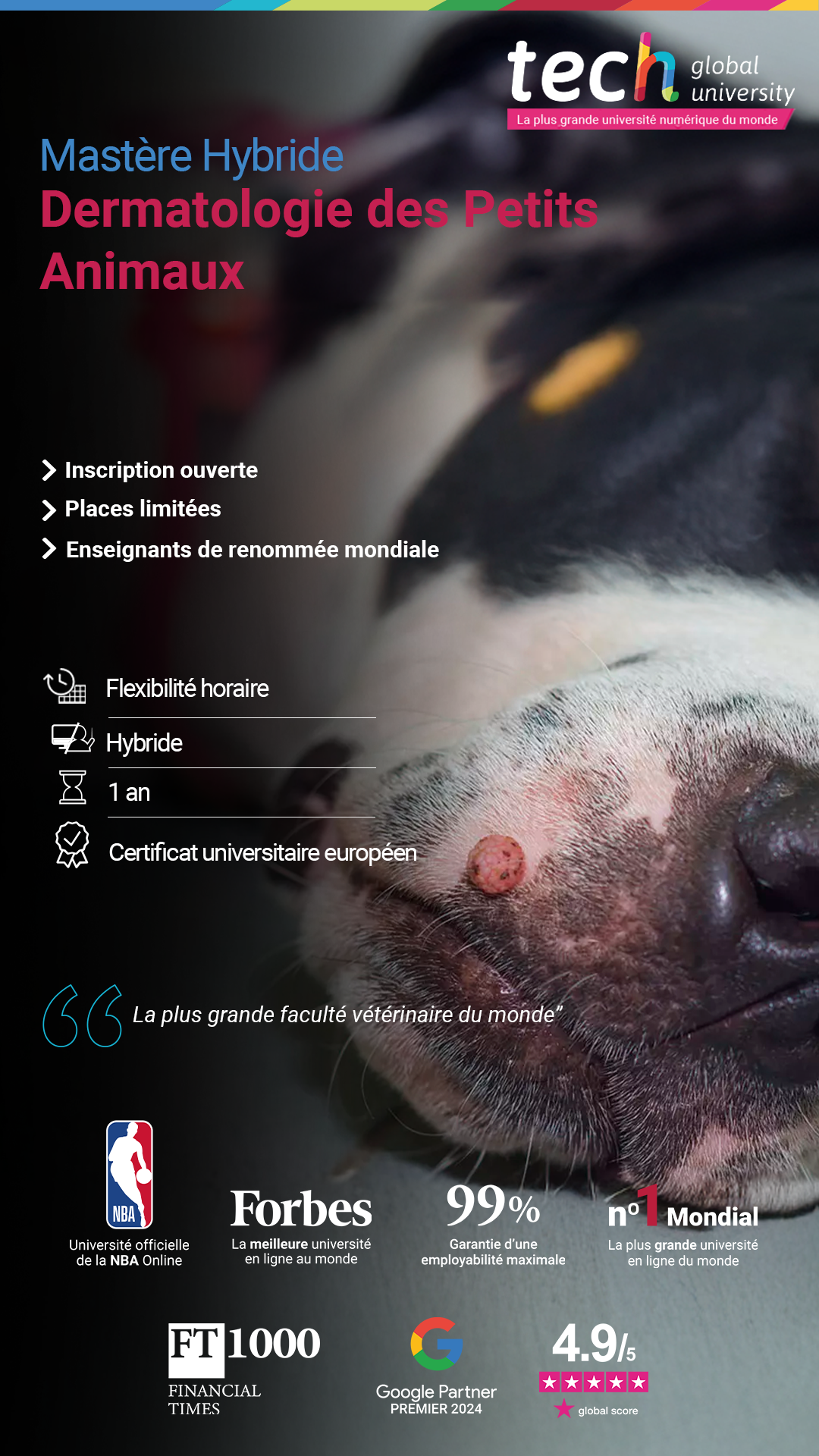 TECH school of veterinary medicine Facebook ad from Oct 21, 2025