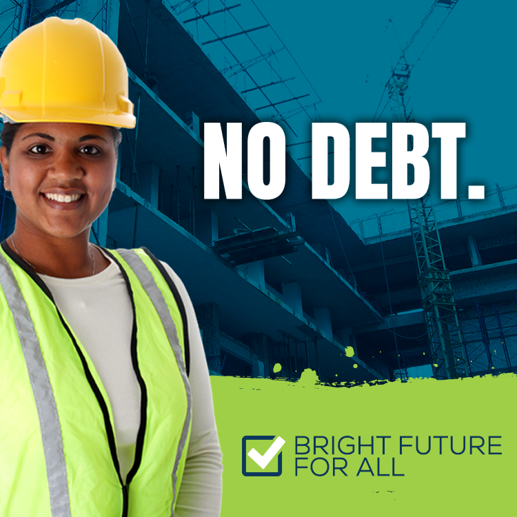 QC Electrical Training Center Facebook ad: Equal work. Equal pay.