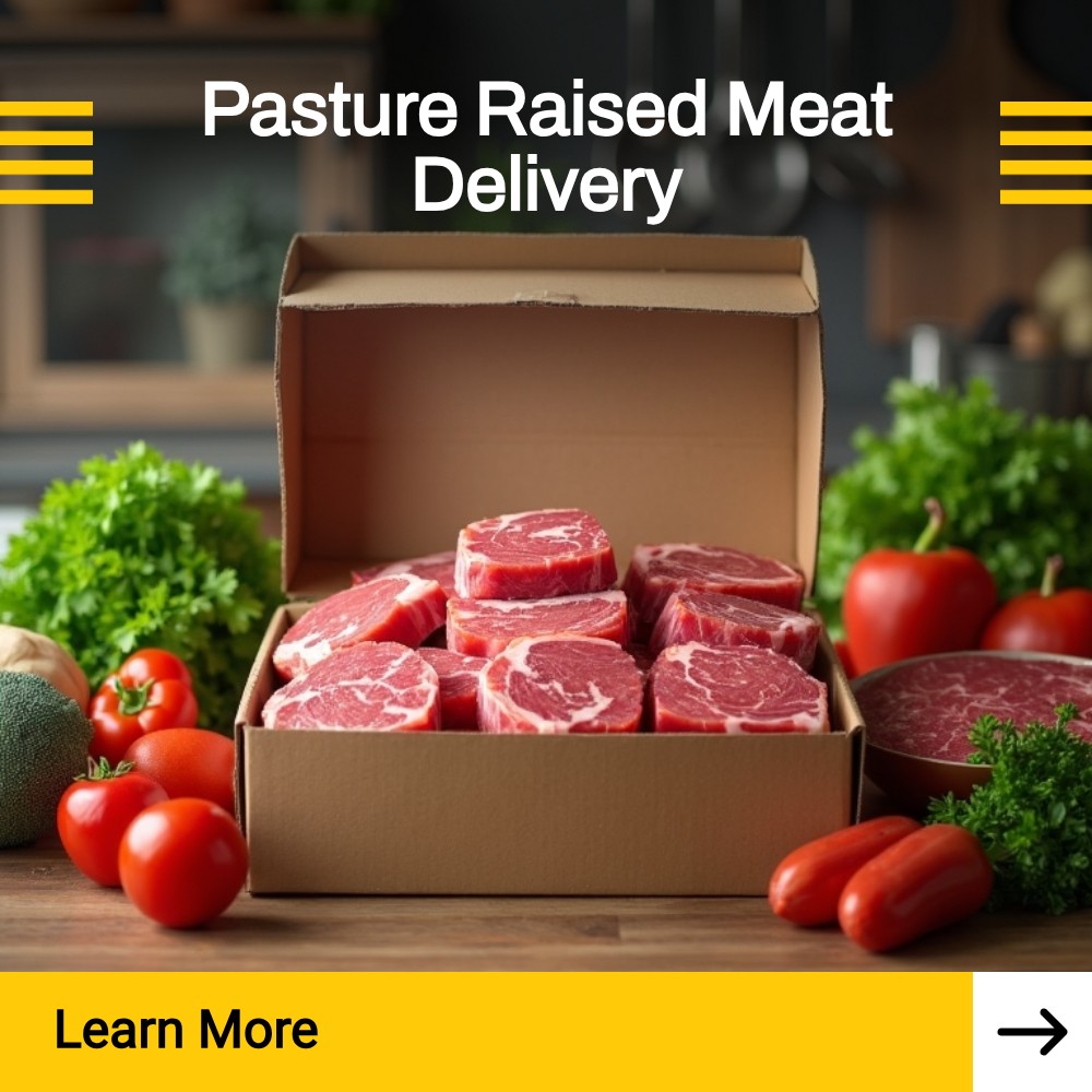 Bookmark This Diary Facebook ad: Pasture Raised Meat Delivery!