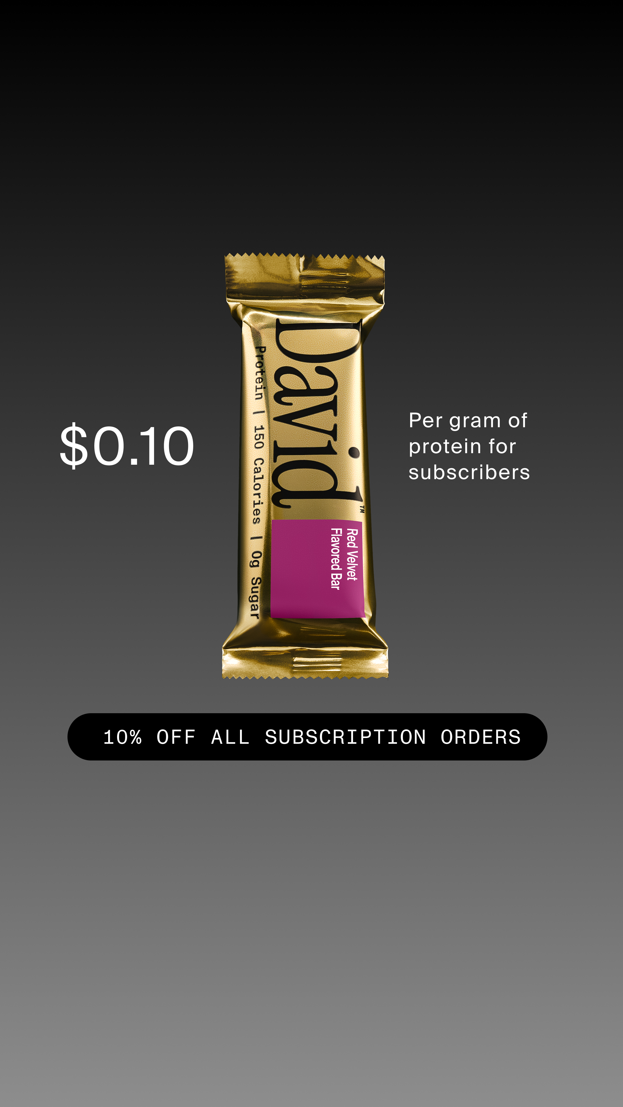 David Protein Facebook ad