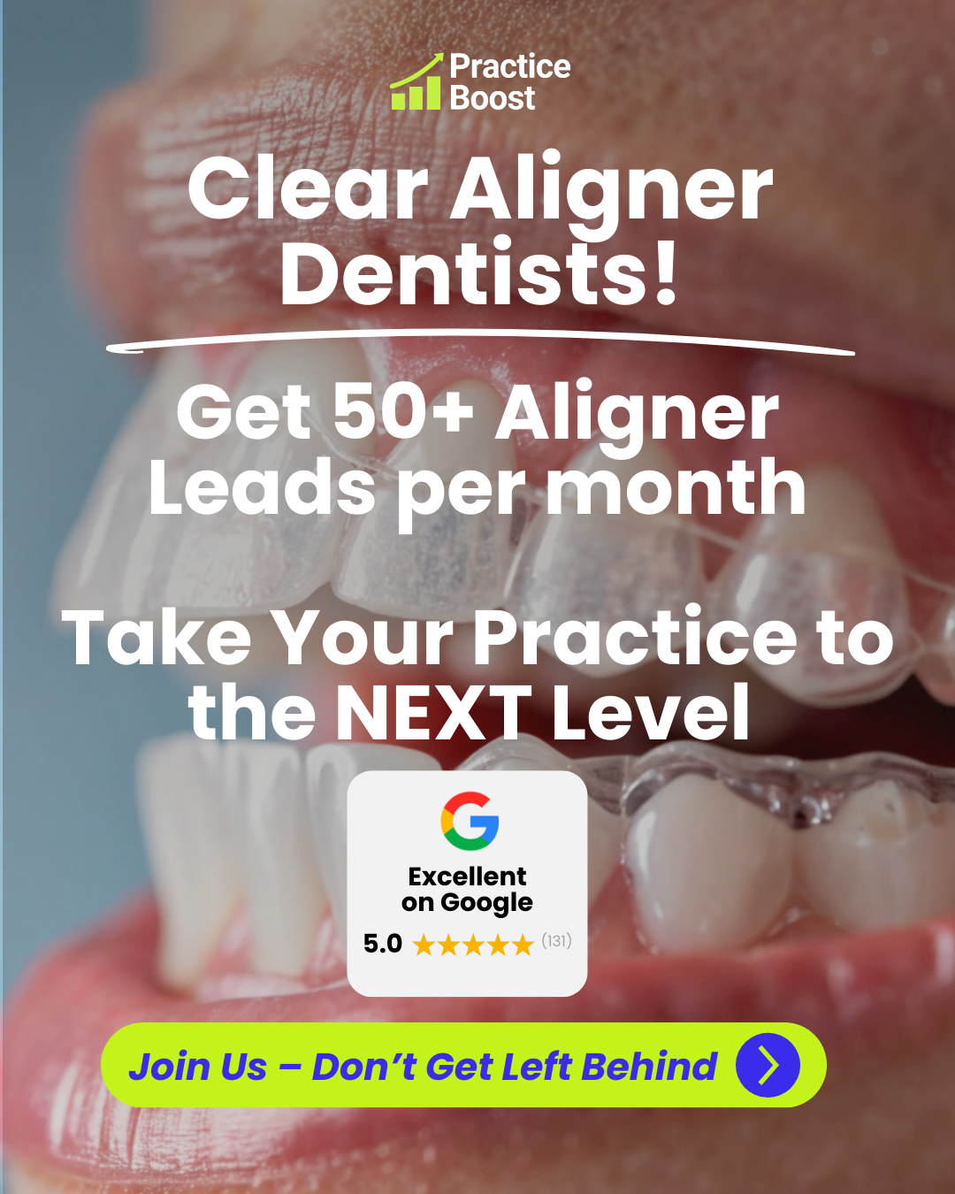 Practice Boost Facebook ad: Get More Ortho Patients!