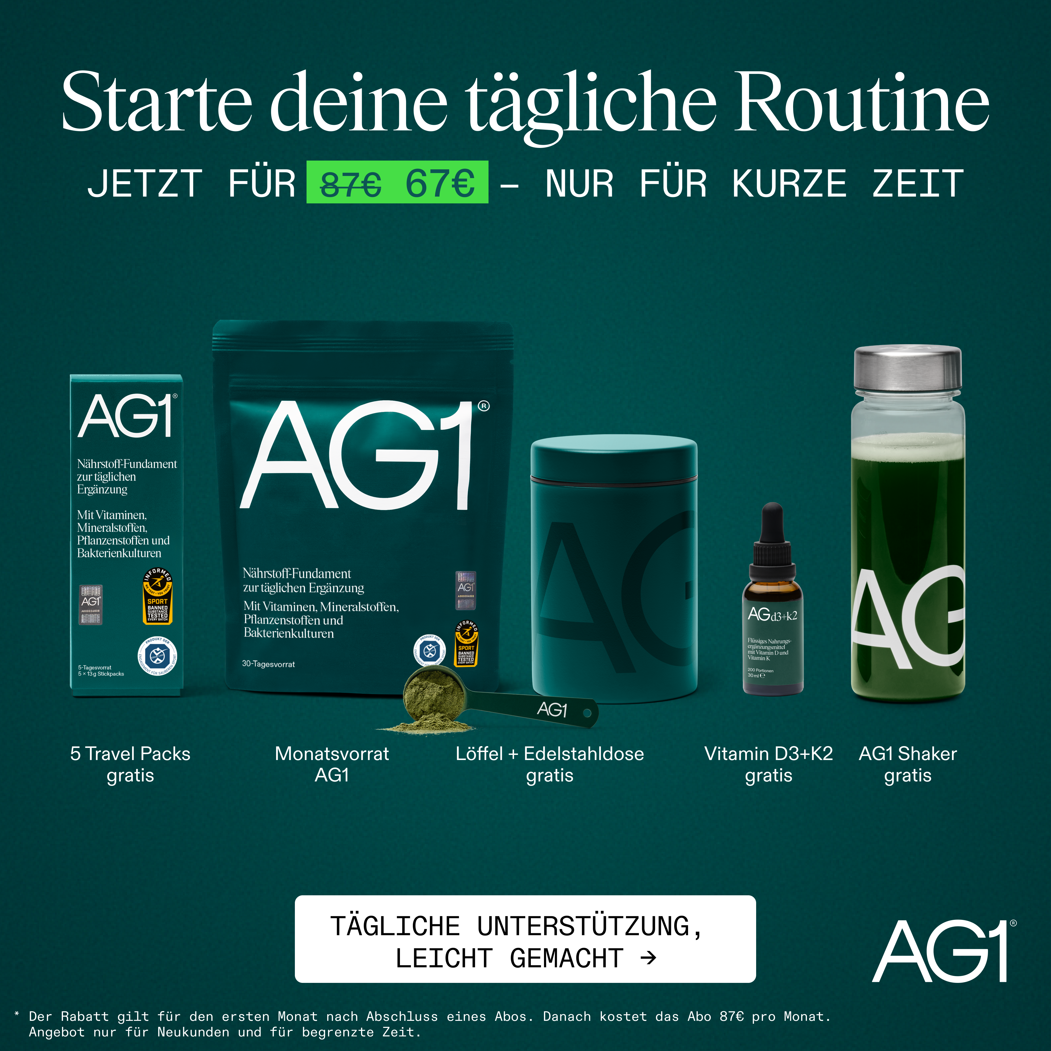 AG1 Deutschland Facebook ad
