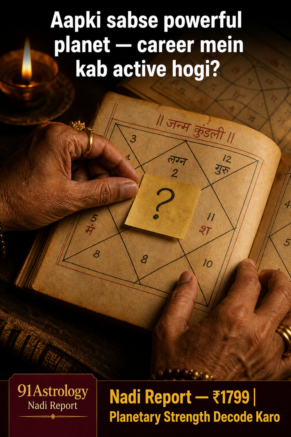 Bhrigu Nandi Nadi Insights Facebook ad: Planetary Strength, Nadi Report Se Discover Karo