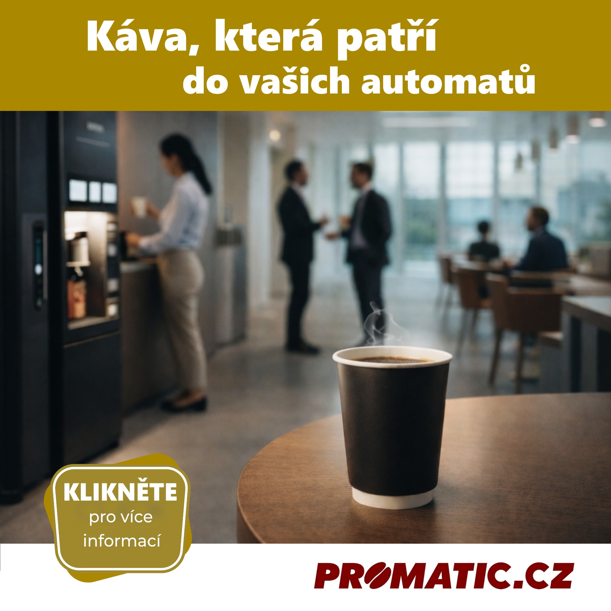 Promatic.cz Facebook ad: Lahodná káva do vašich automatů