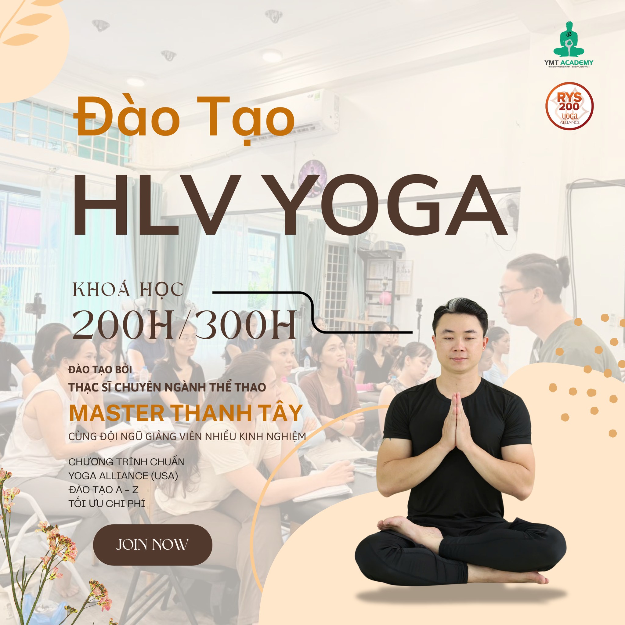 Học Viện YMT - Đào Tạo Yoga và Phục Hồi Facebook ad