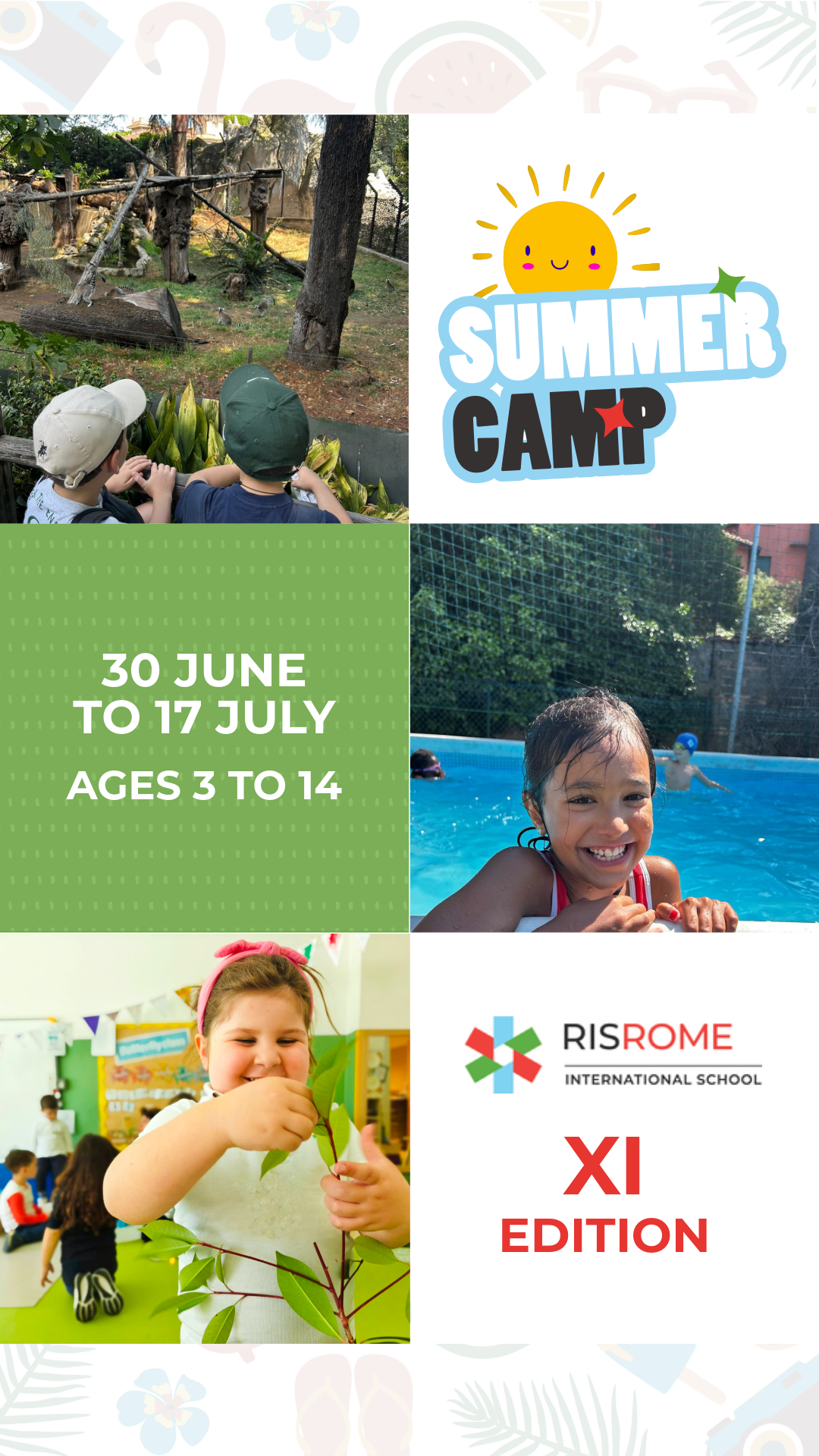 Rome International School Facebook ad from Apr 29, 2026
