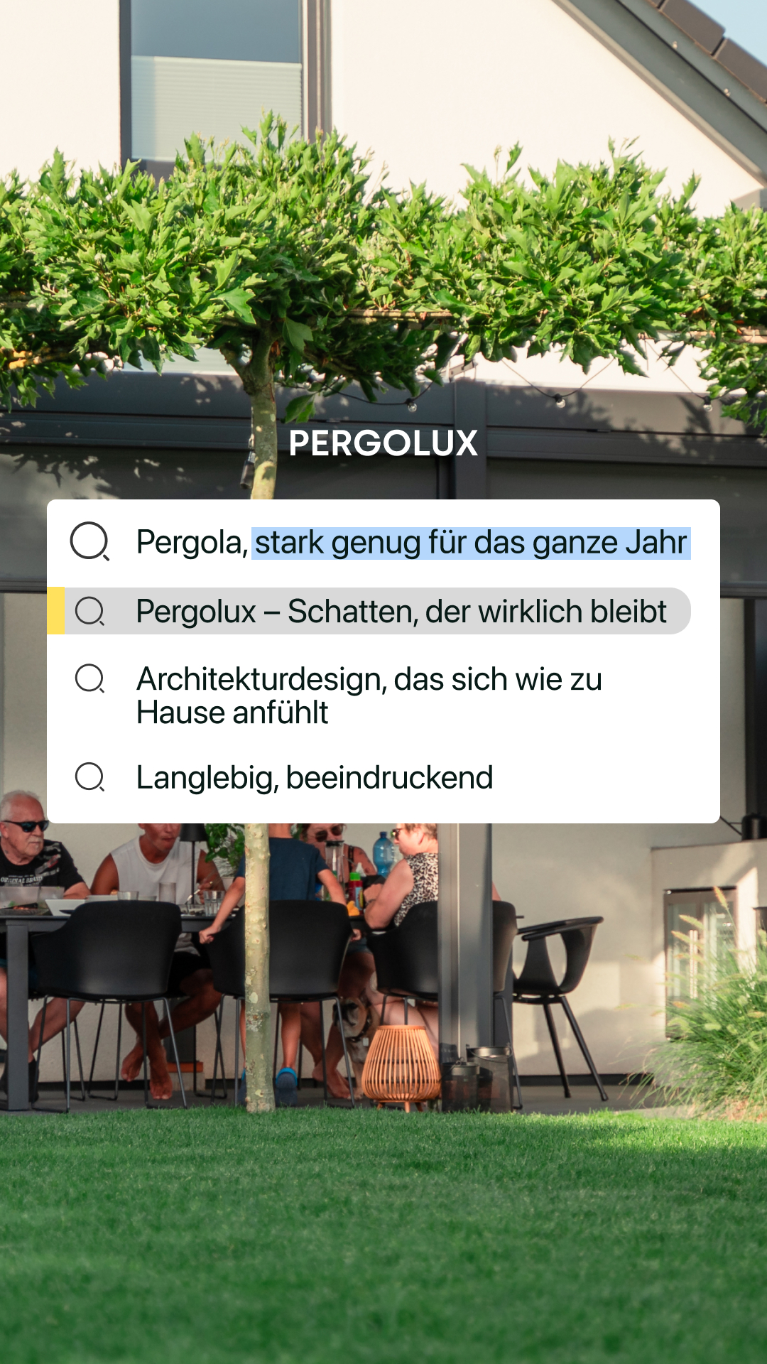 Pergolux Facebook ad