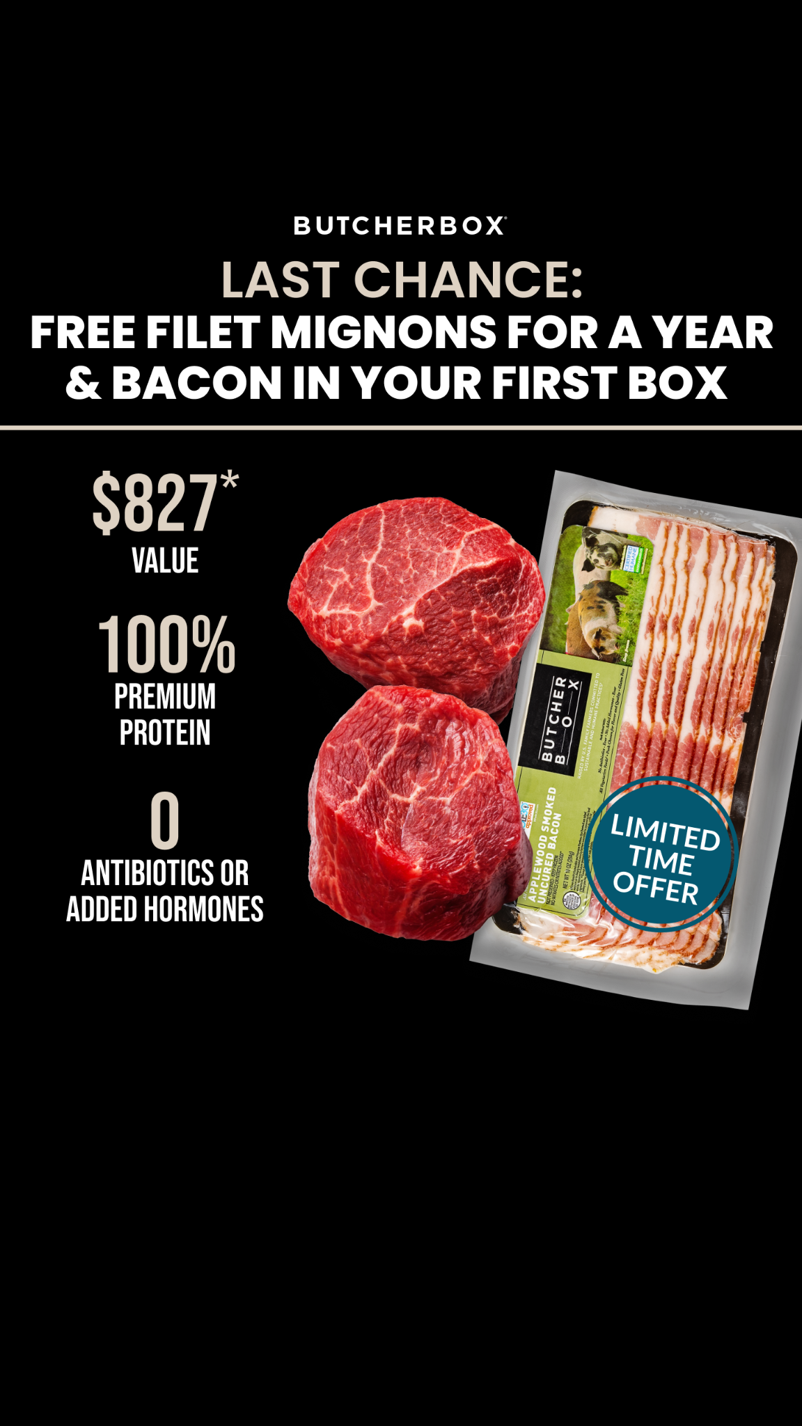 ButcherBox Facebook ad