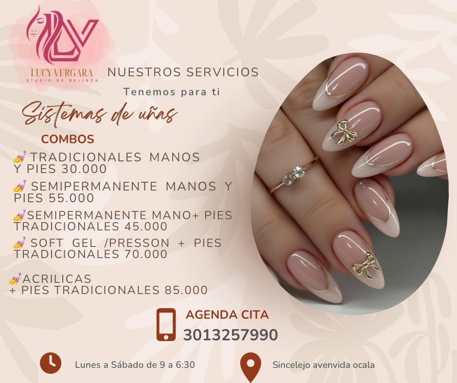 Lucy V studio maquillaje uñas estética Facebook ad